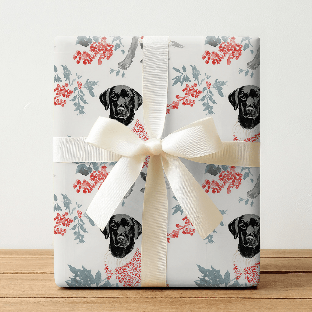 Merry Labmas - Wrapping Paper - Benton Lane Home - Lemon Park