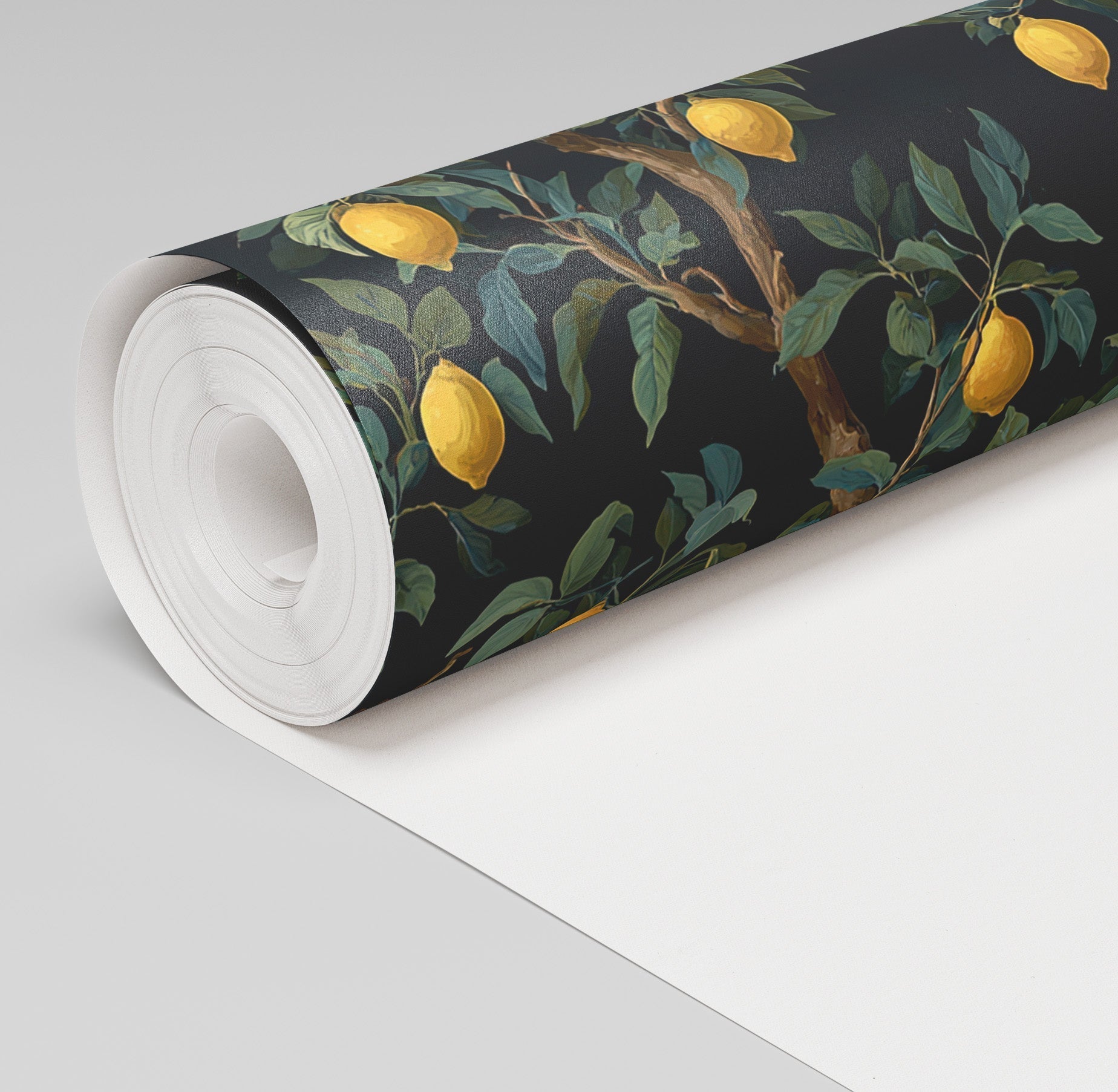 Midnight Citrus Wallpaper - Painted Paper