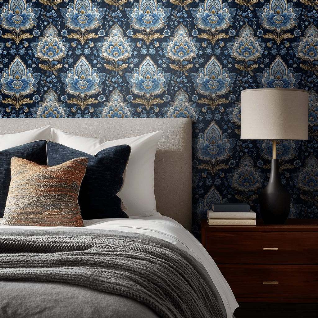 Midnight Court Wallpaper - Benton Lane Home - Painted Paper