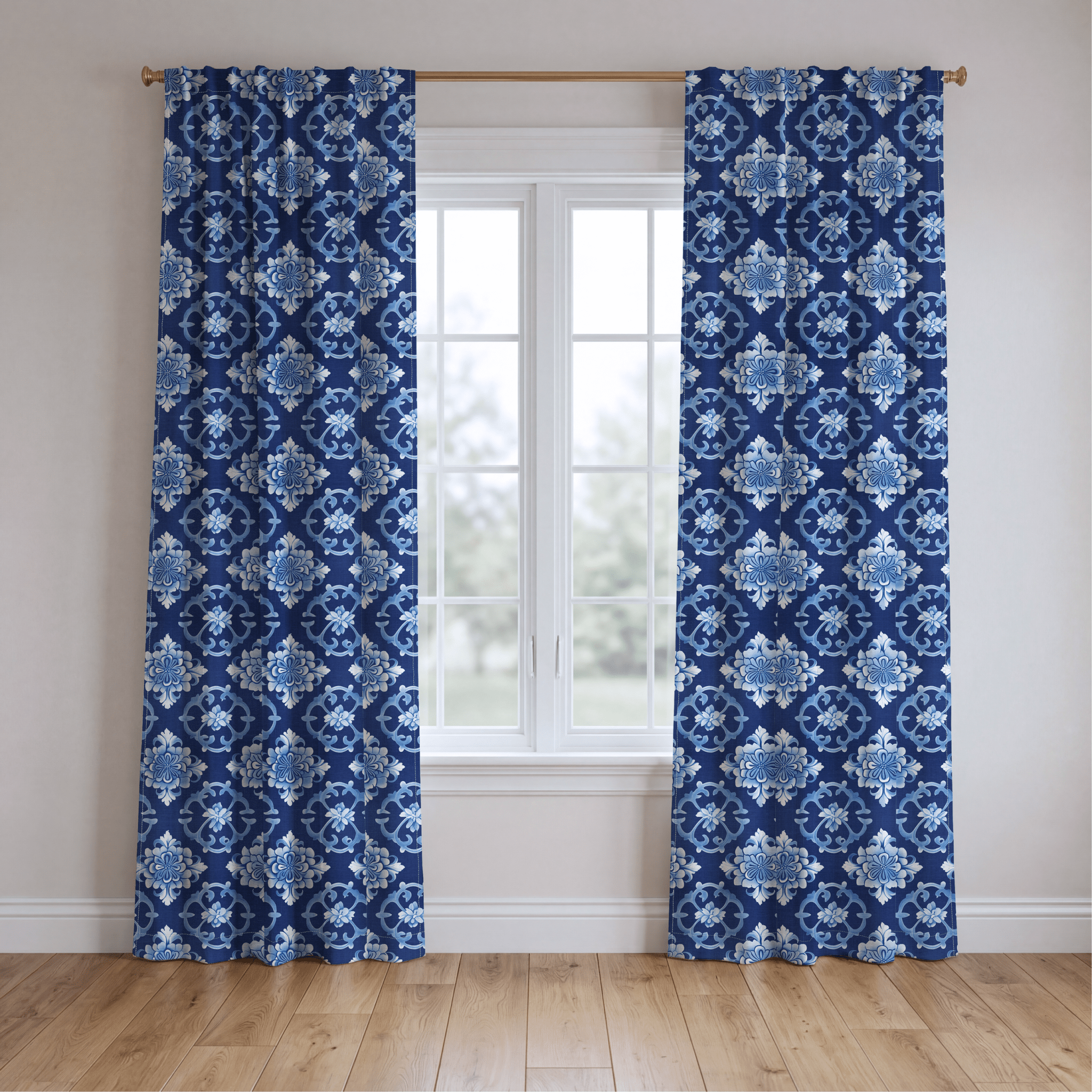 Midnight Manners - Drapery - Benton Lane Home - Lemon Park