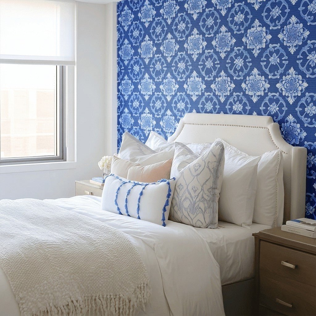 Midnight Manners Faux Grasscloth Wallpaper - Benton Lane Home - Lemon Park