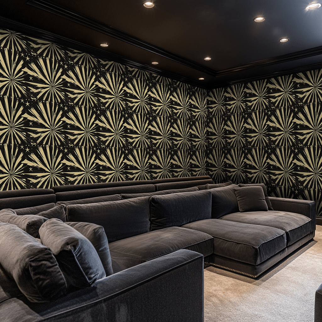 Midnight Marquee Wallpaper - Painted Paper