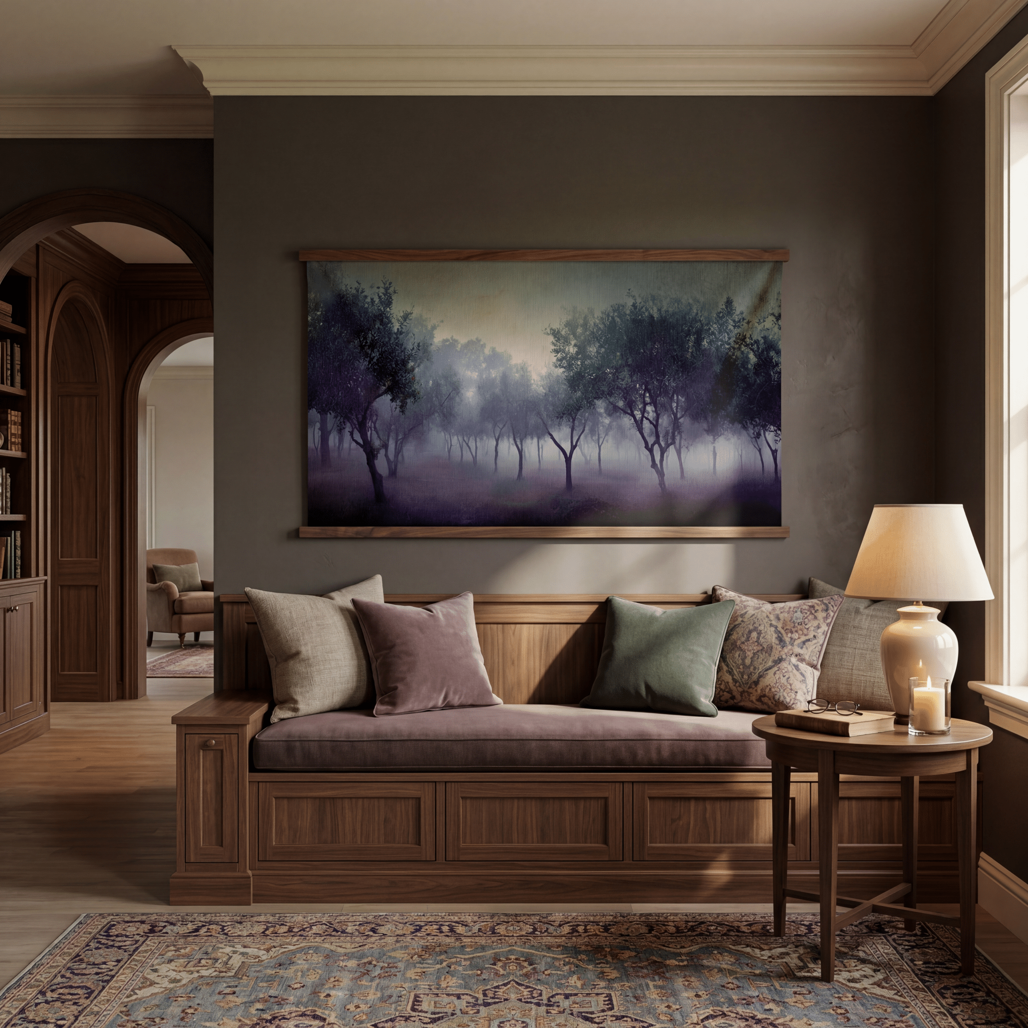 Midnight Orchard - Tapestry - Benton Lane Home - Painted Paper