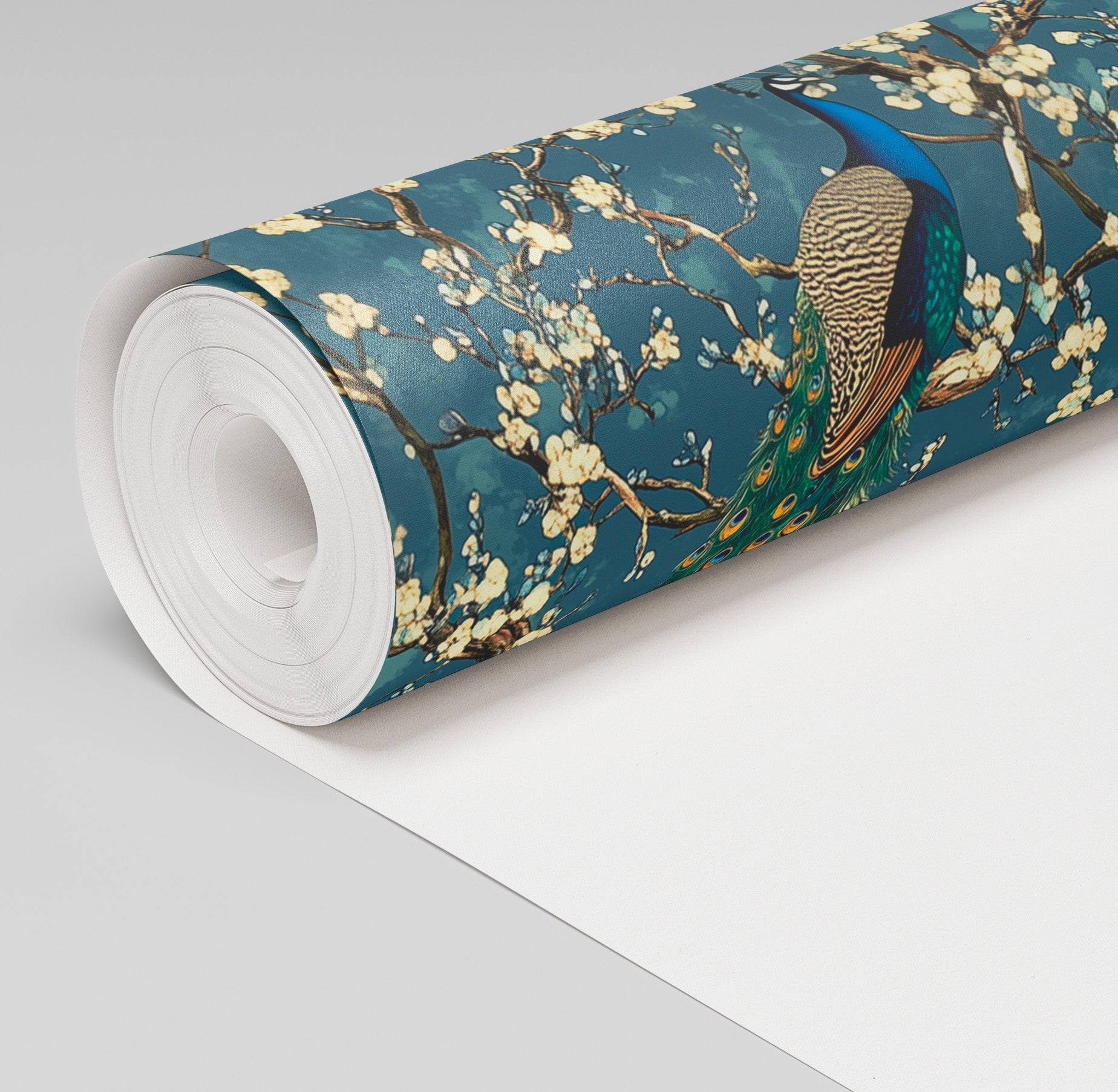 Midnight Plumage Wallpaper - Benton Lane Home - Painted Paper