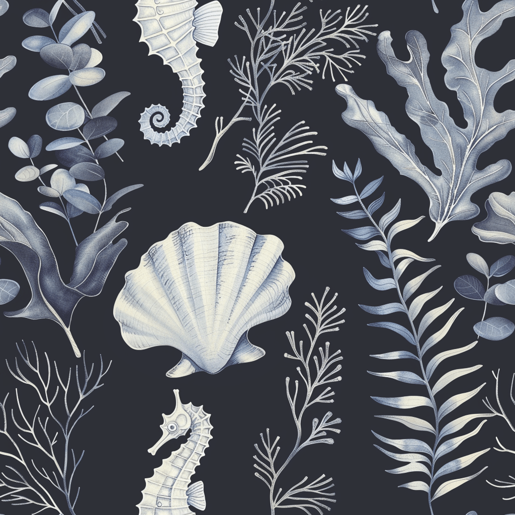 Midnight Reef Wallpaper - Painted Paper
