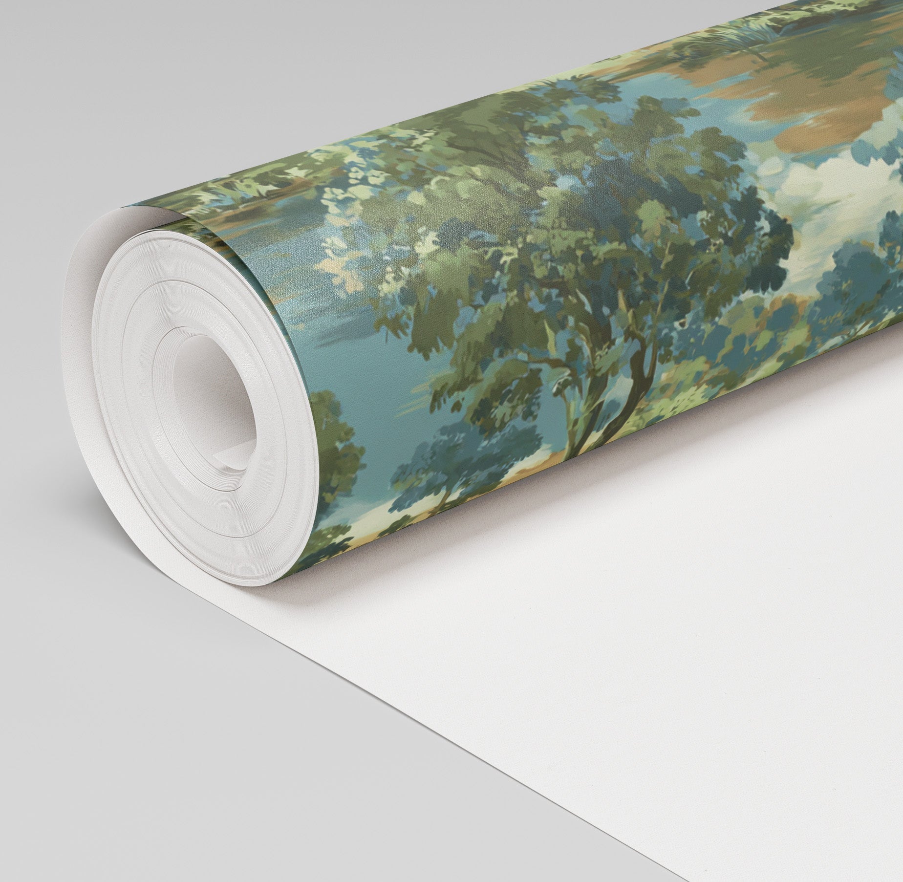 Midnight Spruce Wallpaper - Painted Paper