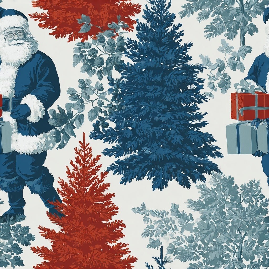 Midnight St. Nick Wallpaper - Benton Lane Home - Painted Paper
