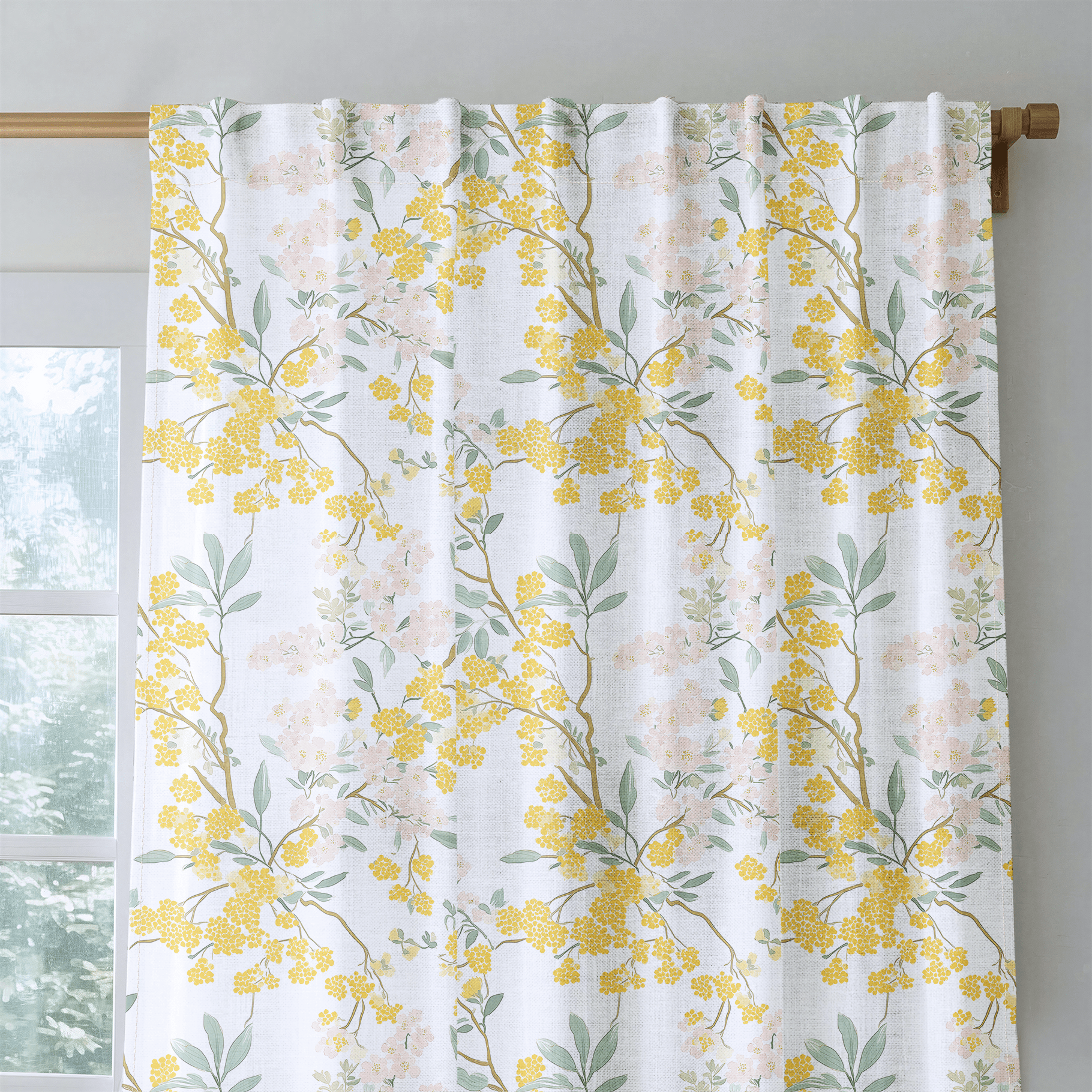 Mimosa Melody - Drapery - Benton Lane Home - Lemon Park