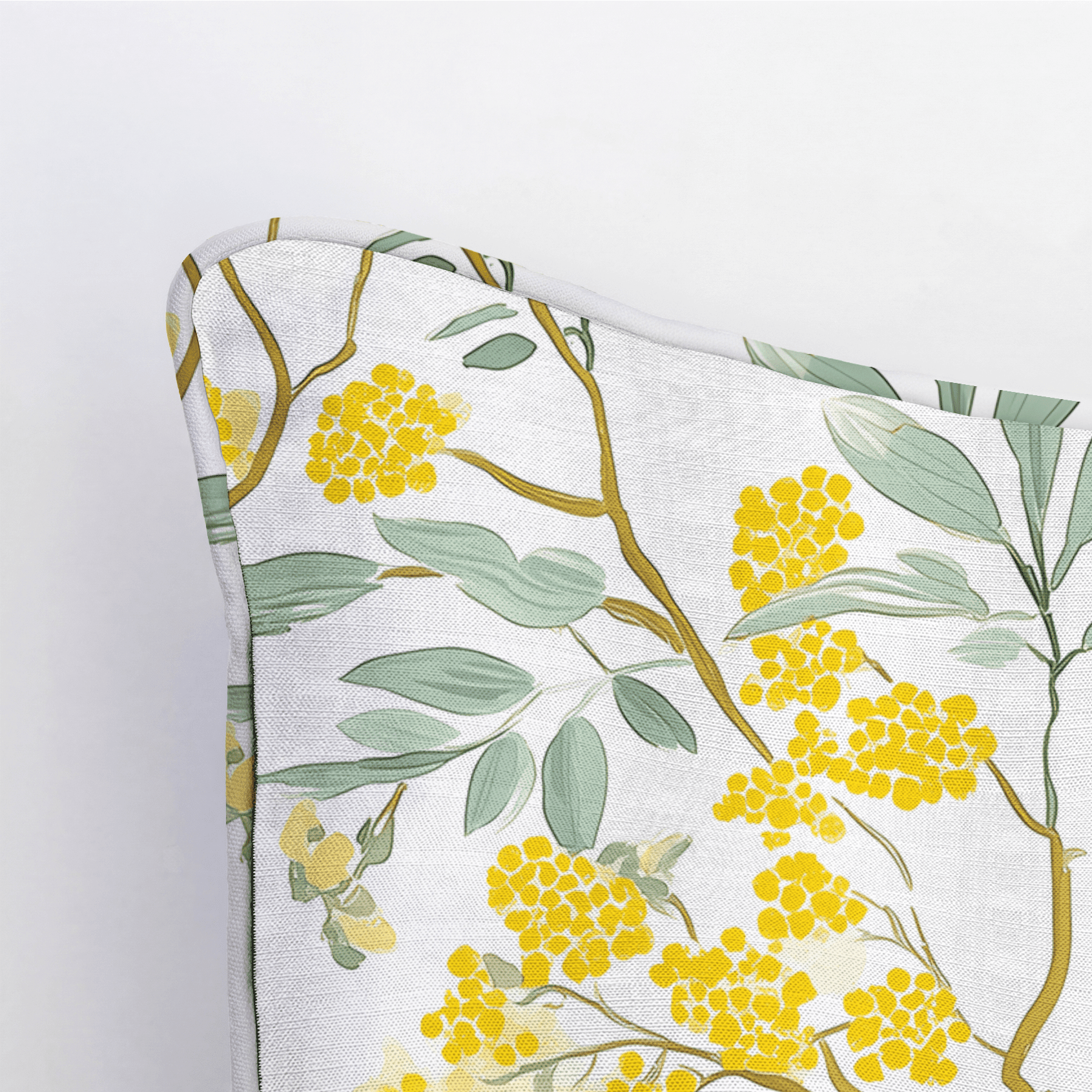 Mimosa Melody Throw Pillow - Benton Lane Home - Lemon Park