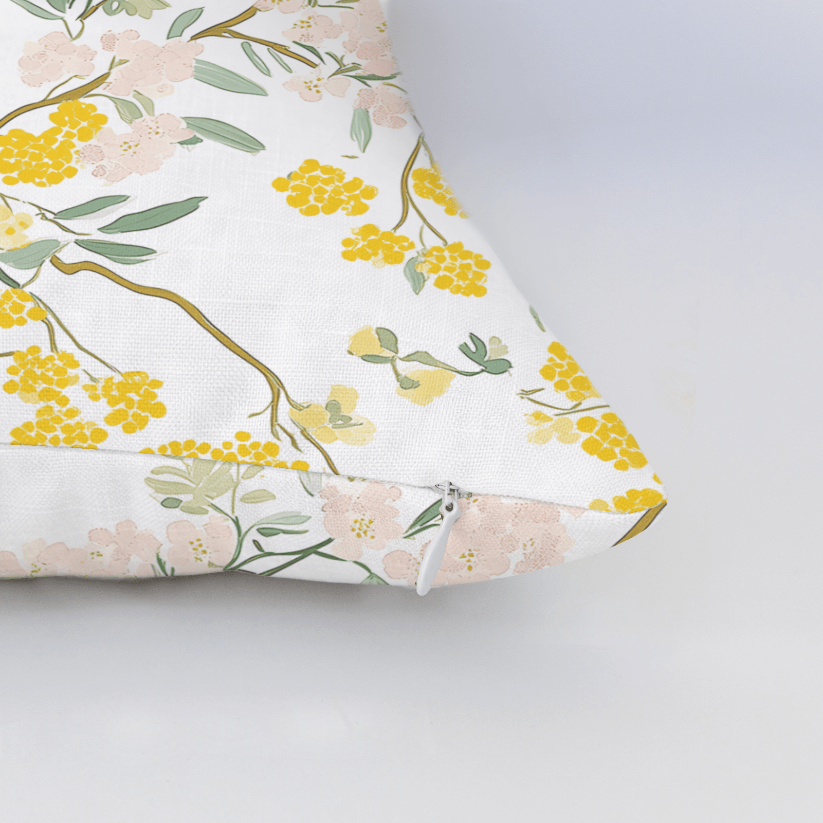 Mimosa Melody Throw Pillow - Benton Lane Home - Lemon Park