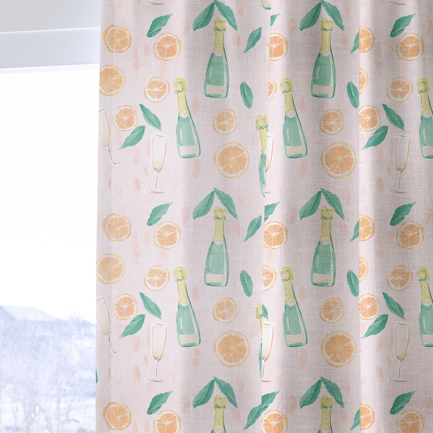 Mimosa Mornings - Drapery - Benton Lane Home - Lemon Park