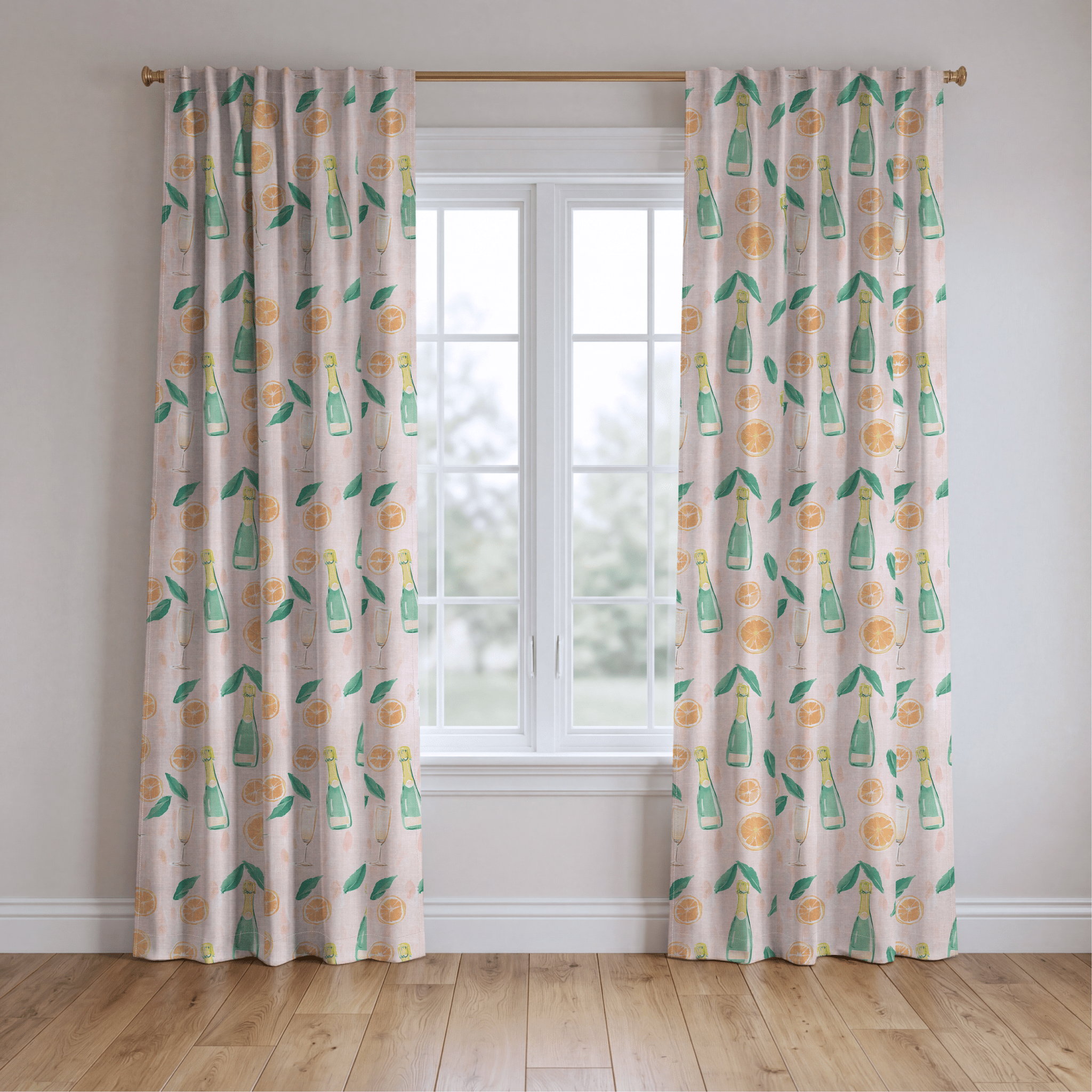 Mimosa Mornings - Drapery - Benton Lane Home - Lemon Park