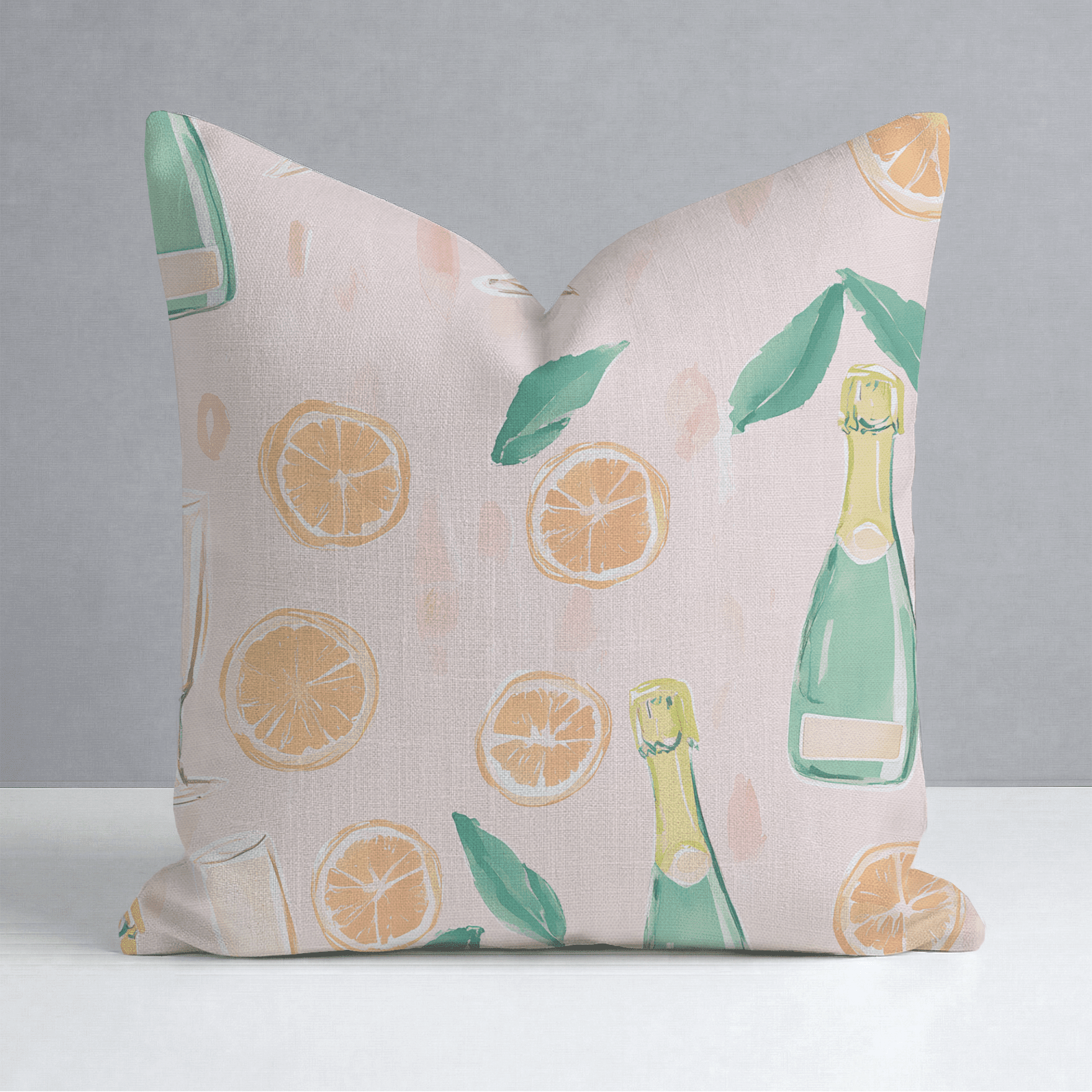 Mimosa Mornings Throw Pillow - Benton Lane Home - Lemon Park