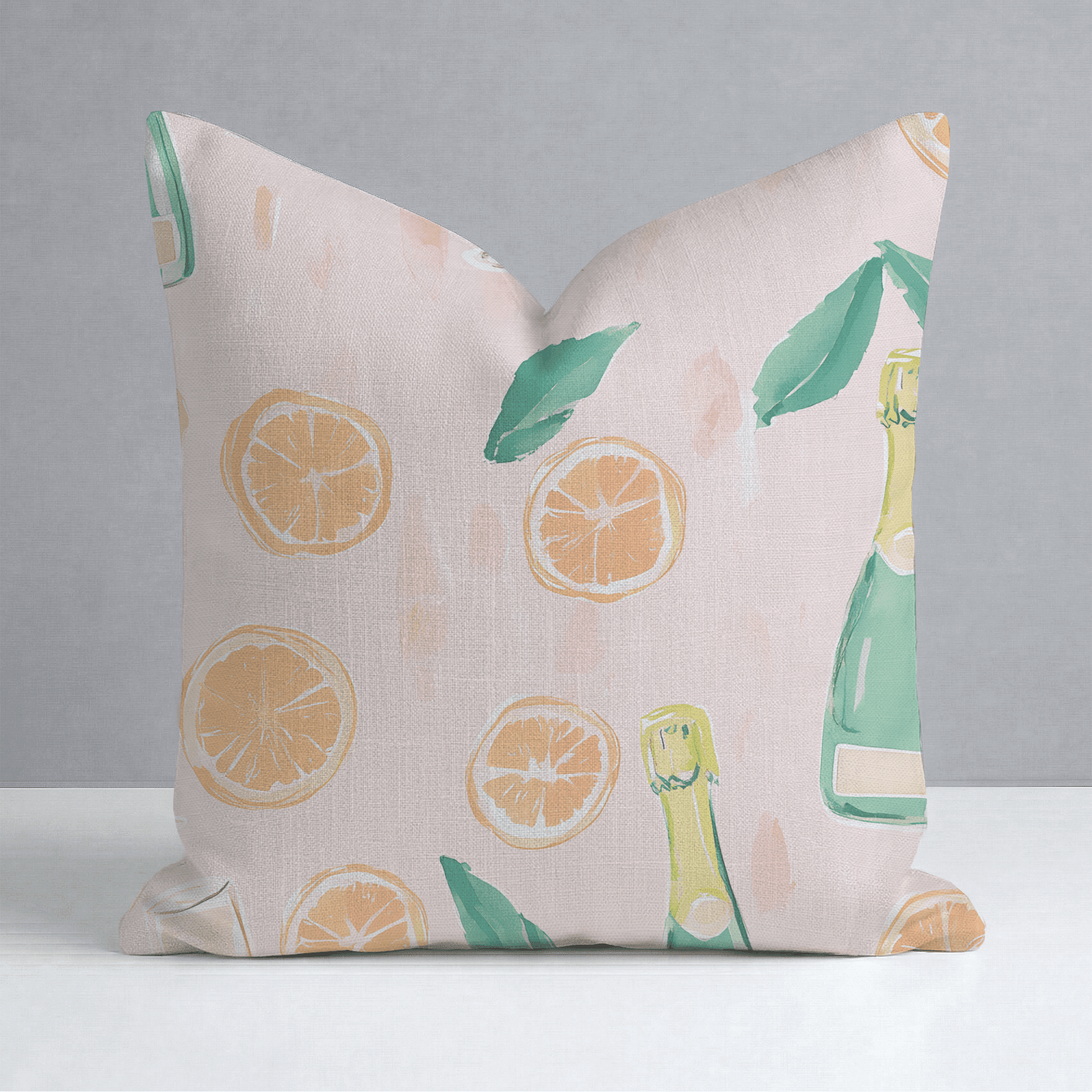 Mimosa Mornings Throw Pillow - Benton Lane Home - Lemon Park