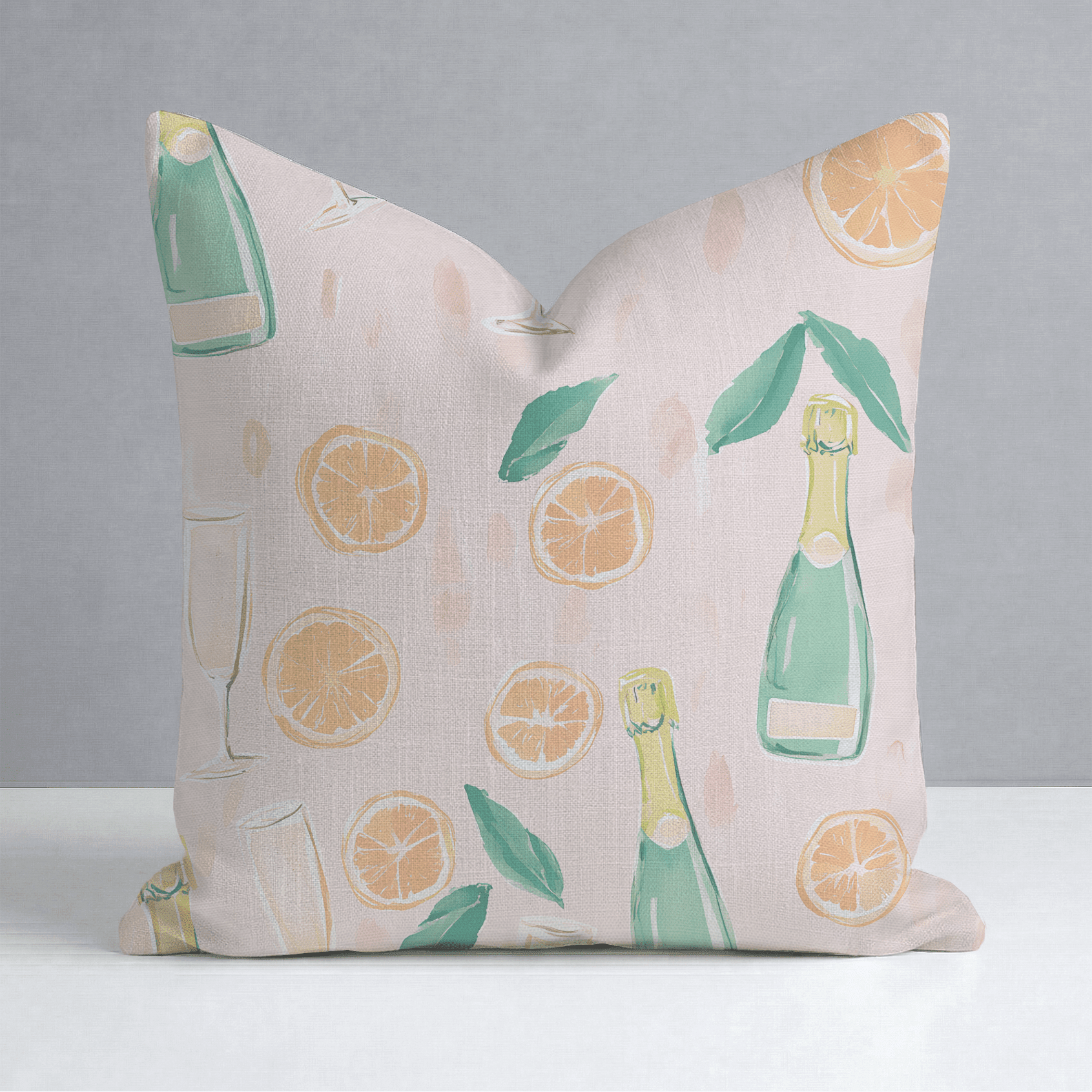 Mimosa Mornings Throw Pillow - Benton Lane Home - Lemon Park