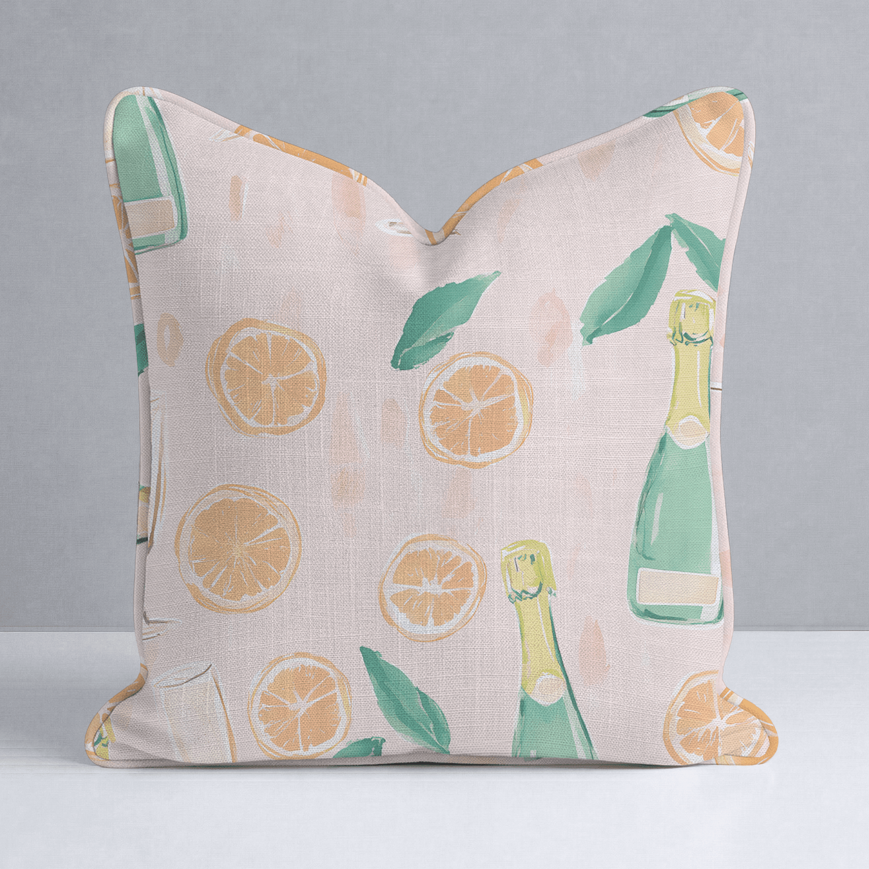 Mimosa Mornings Throw Pillow - Benton Lane Home - Lemon Park