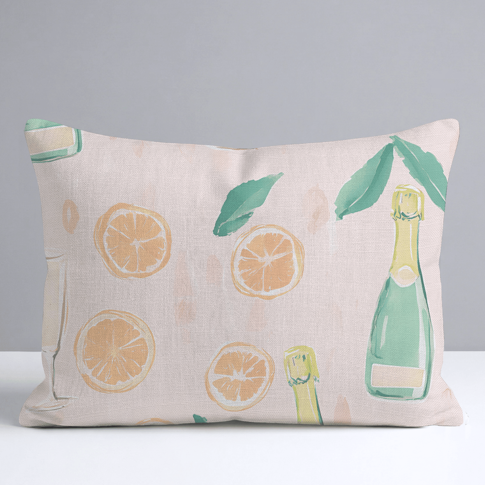 Mimosa Mornings Throw Pillow - Benton Lane Home - Lemon Park