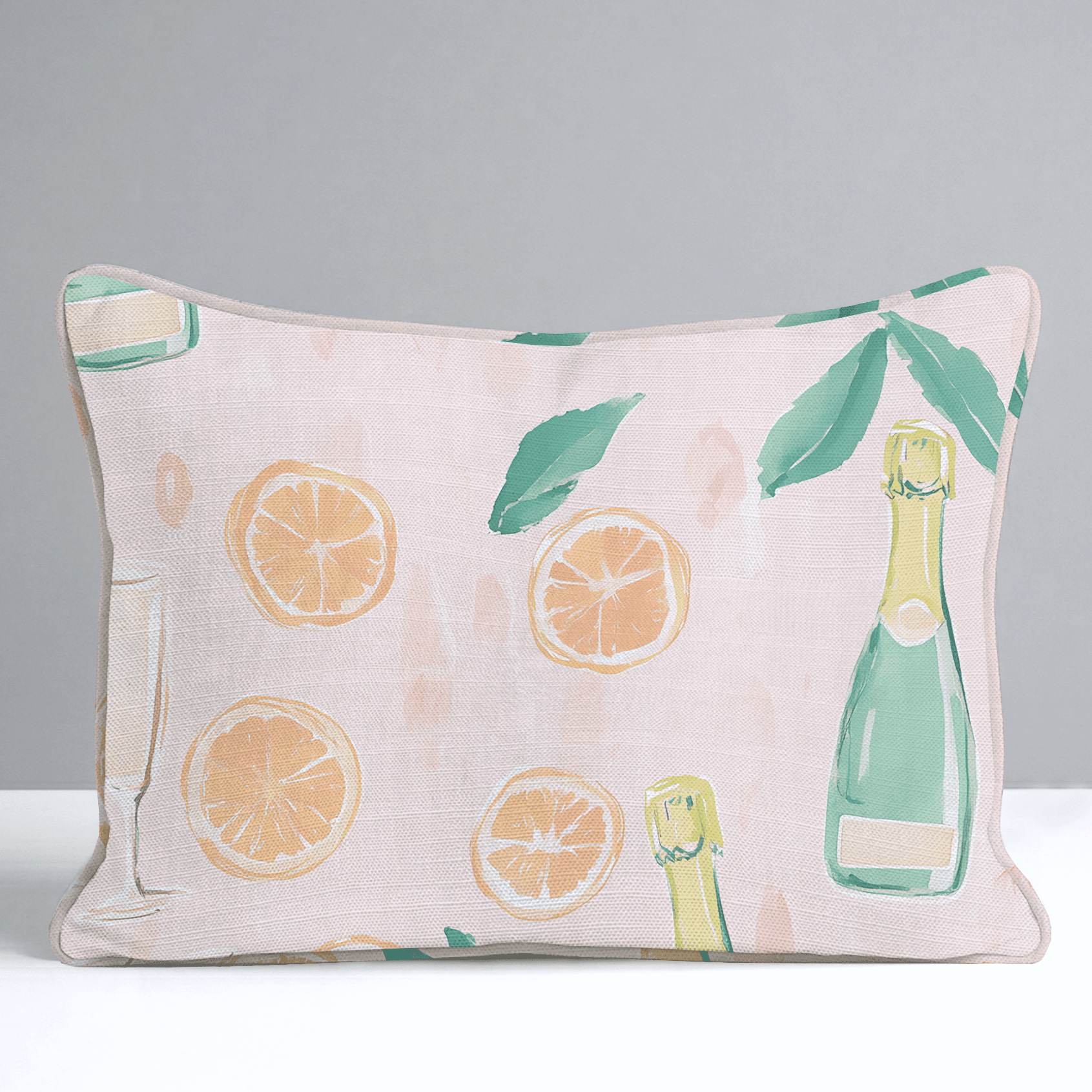 Mimosa Mornings Throw Pillow - Benton Lane Home - Lemon Park