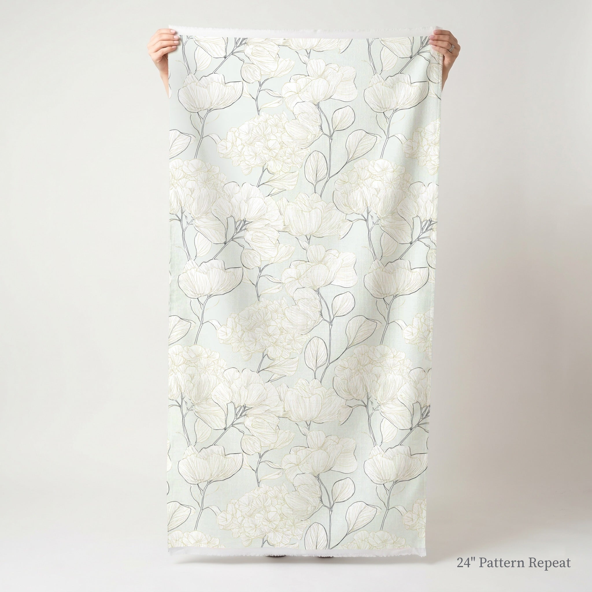 Mint Hydrangea - Fabric - Benton Lane Home - Lemon Park
