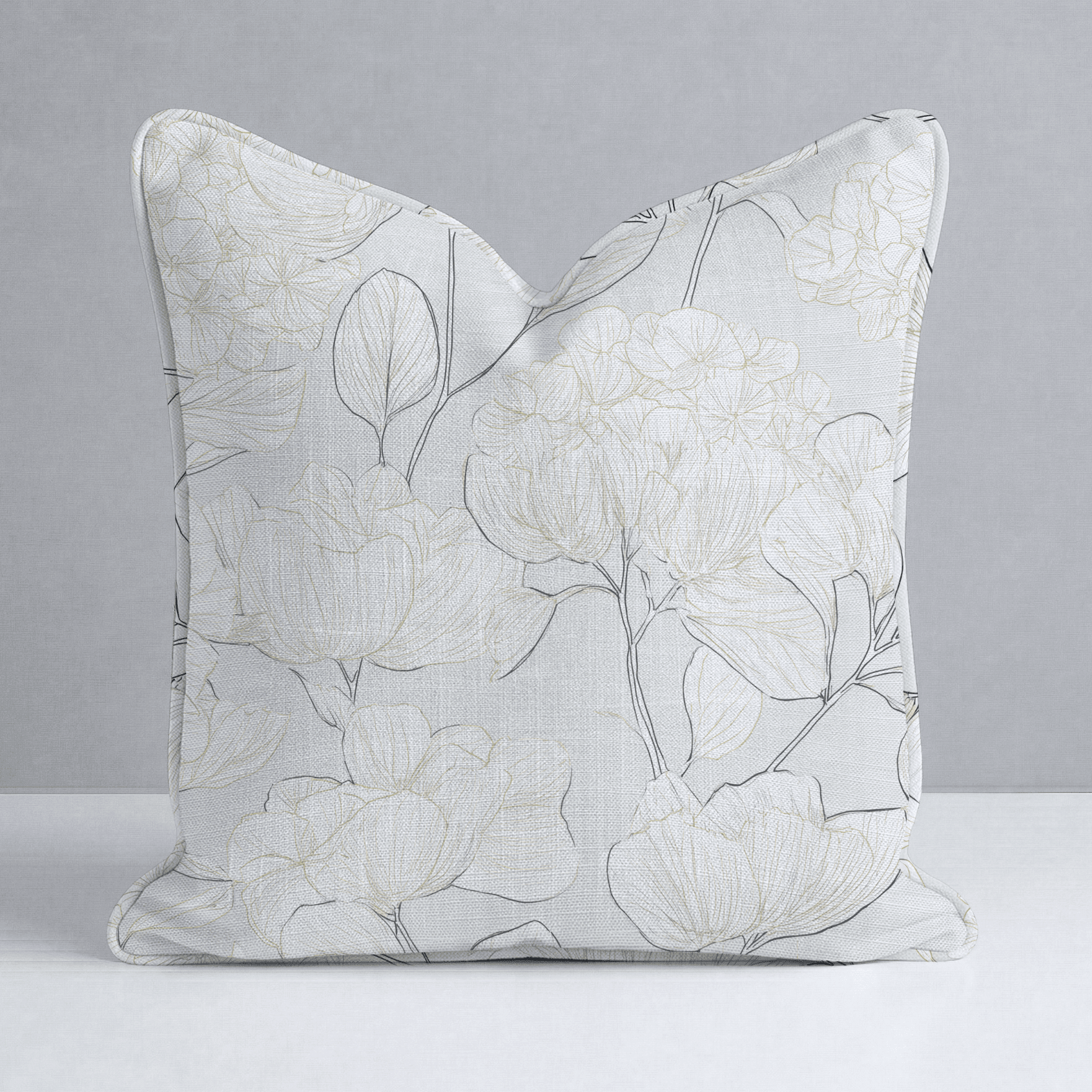 Mint Hydrangea Throw Pillow - Benton Lane Home - Lemon Park