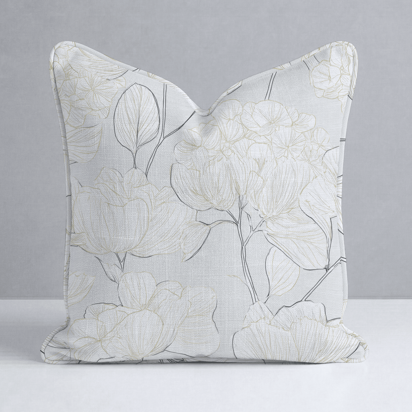 Mint Hydrangea Throw Pillow - Benton Lane Home - Lemon Park