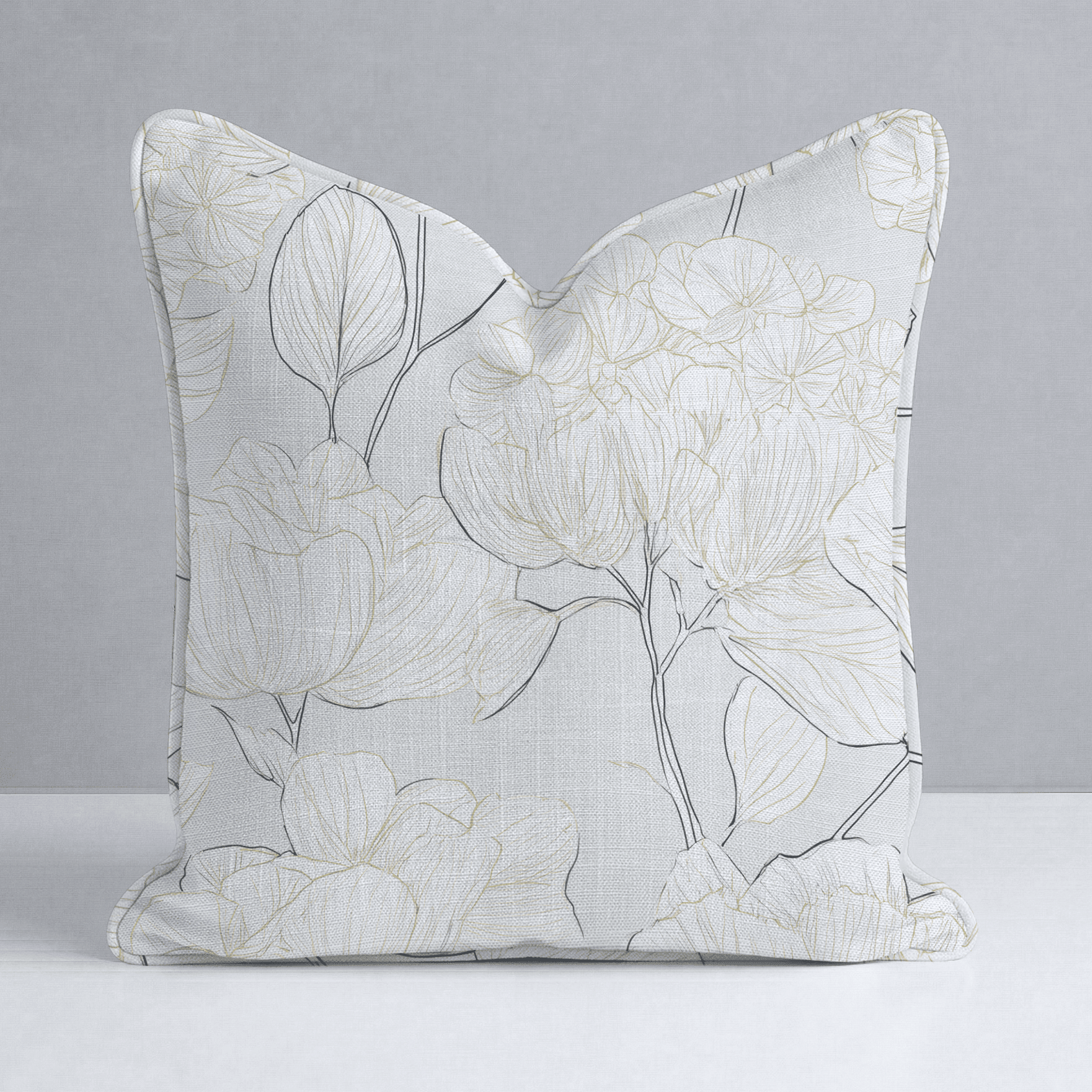 Mint Hydrangea Throw Pillow - Benton Lane Home - Lemon Park