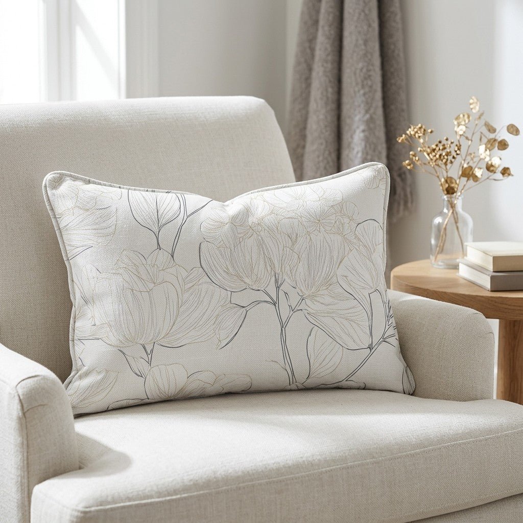 Mint Hydrangea Throw Pillow - Benton Lane Home - Lemon Park