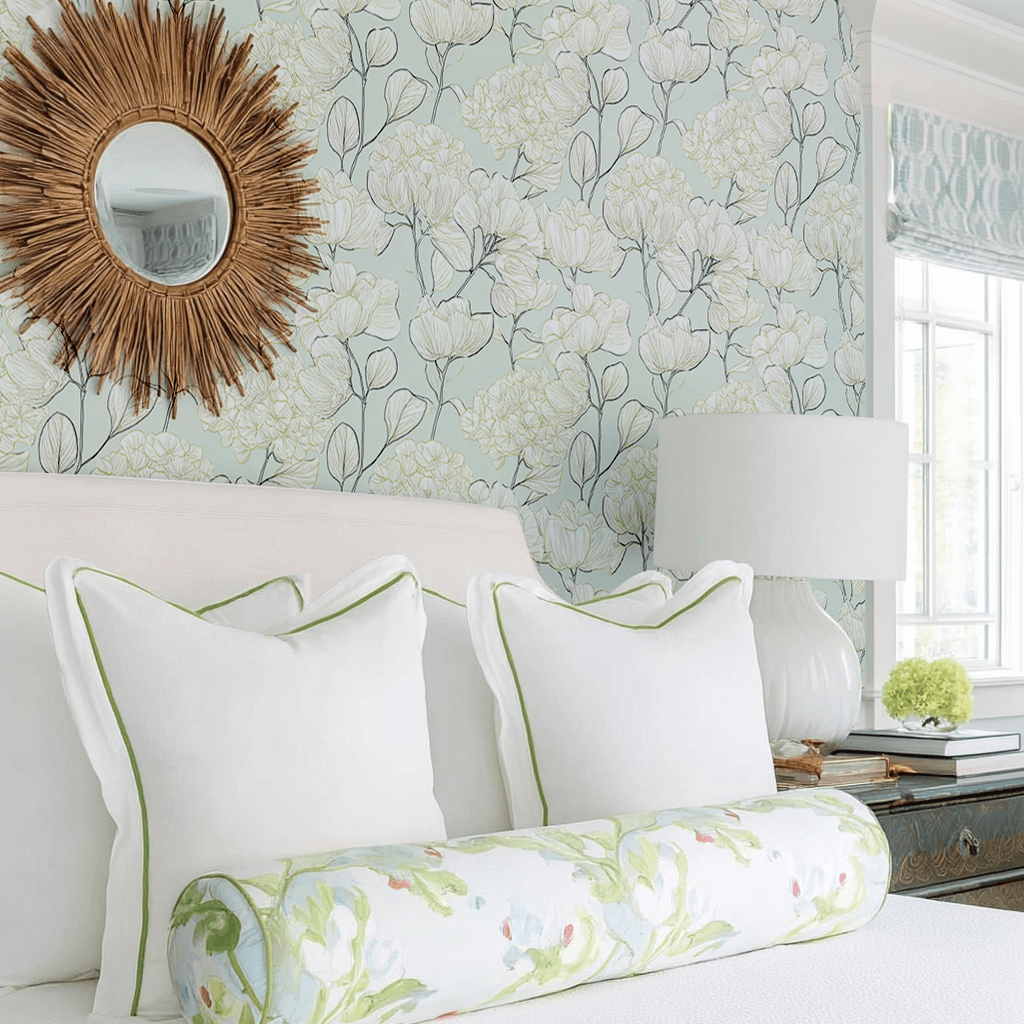 Mint Hydrangea Wallpaper - Lemon Park