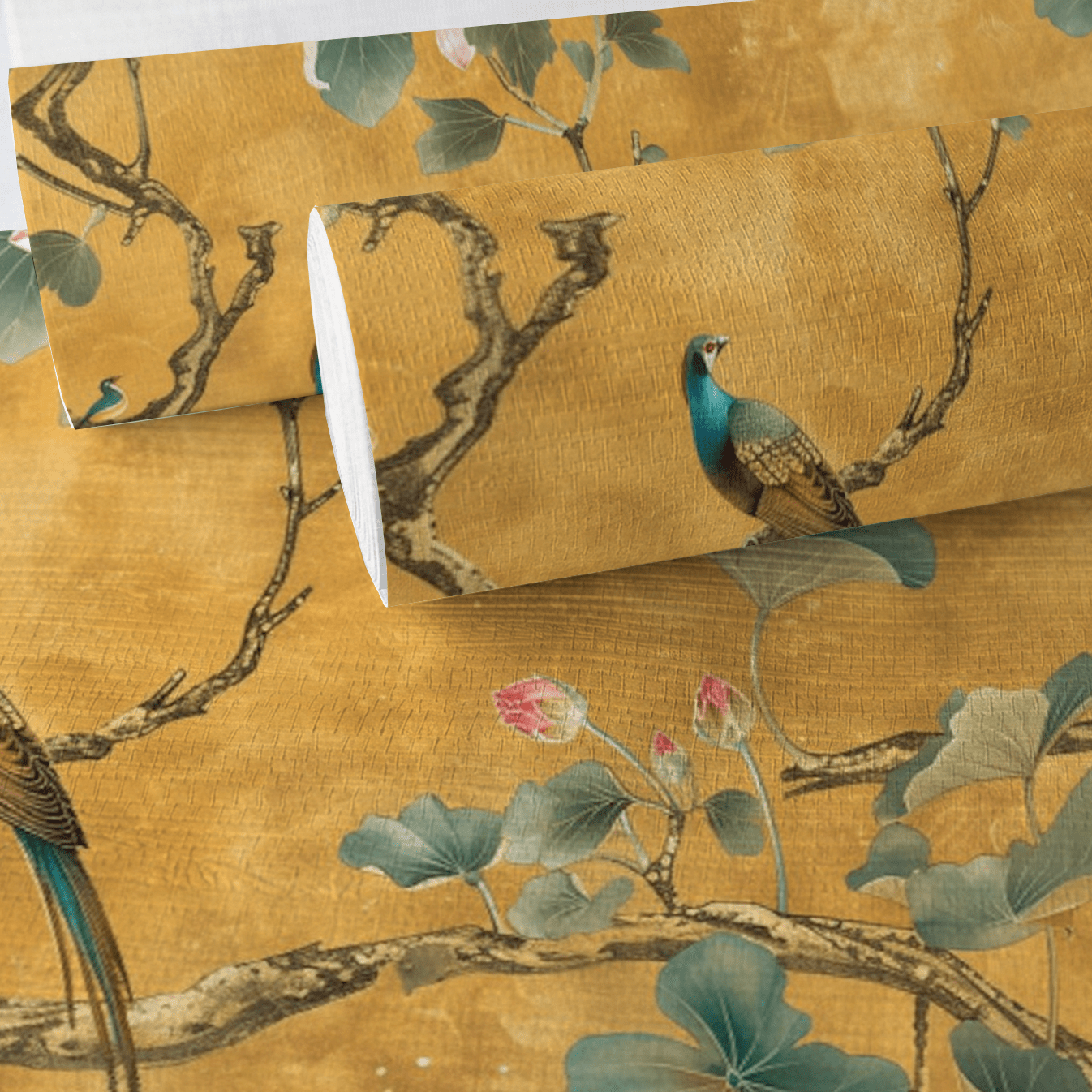 Mira Faux Grasscloth Wallpaper - Painted Paper