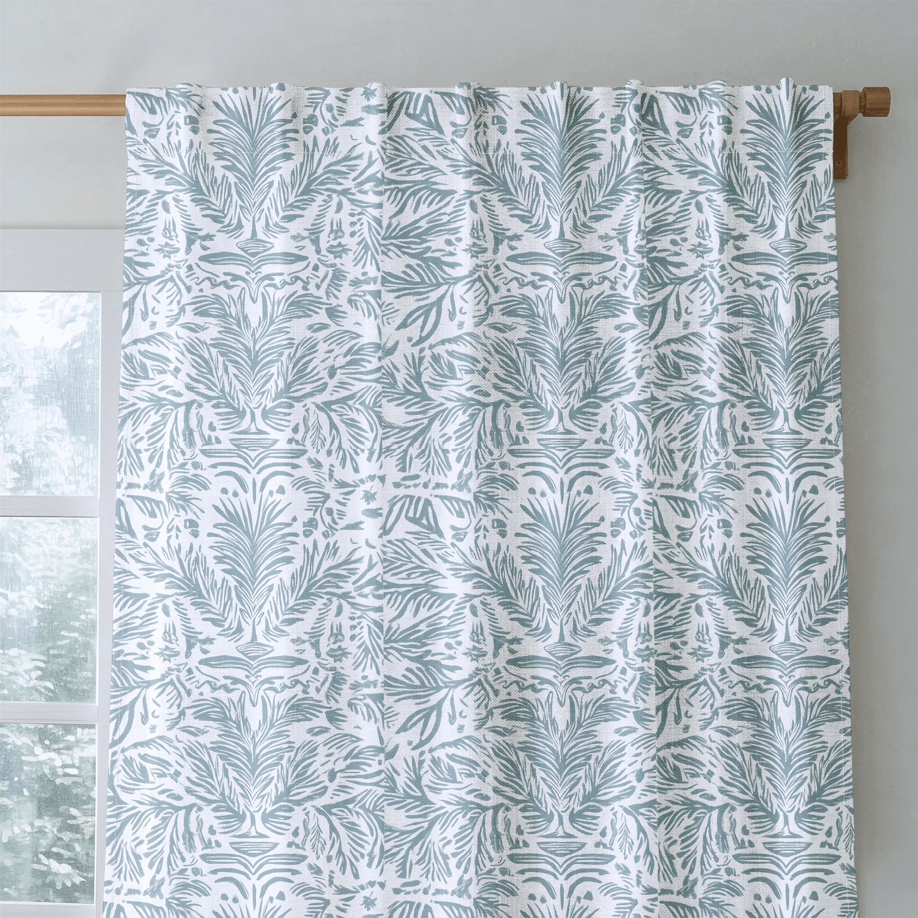Miss Magnolia Blue - Drapery - Benton Lane Home - Lemon Park