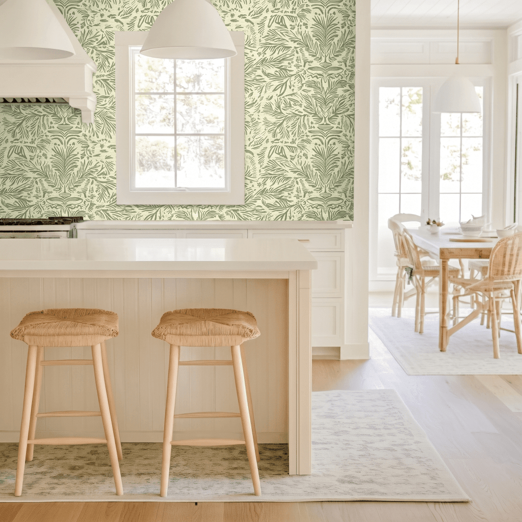 Miss Magnolia Faux Grasscloth Wallpaper - Lemon Park