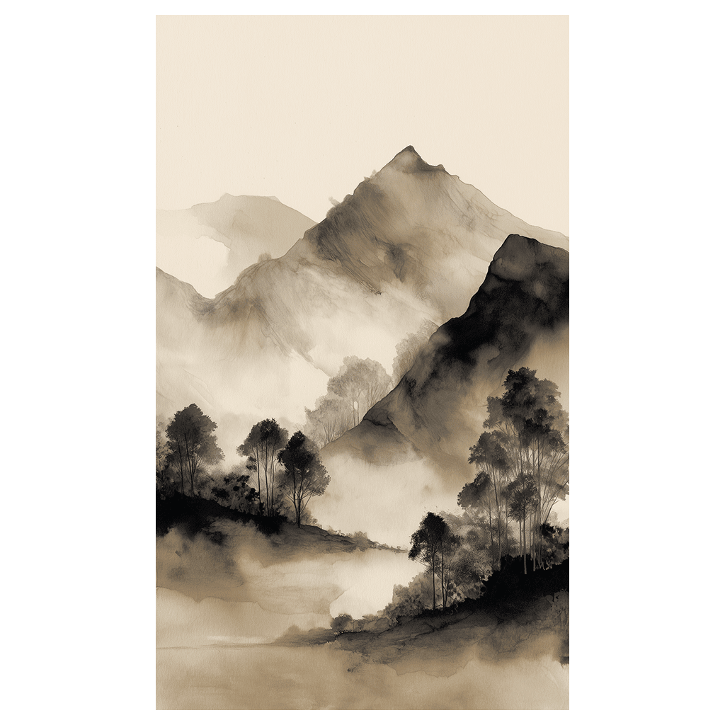 Mist and Ridge - Tapestry - Benton Lane Home - Painted Paper