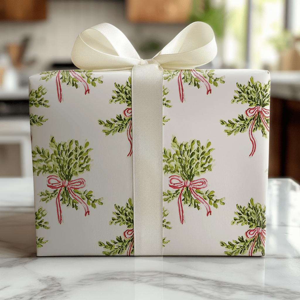 Mistletoe Margot - Wrapping Paper - Benton Lane Home - Lemon Park