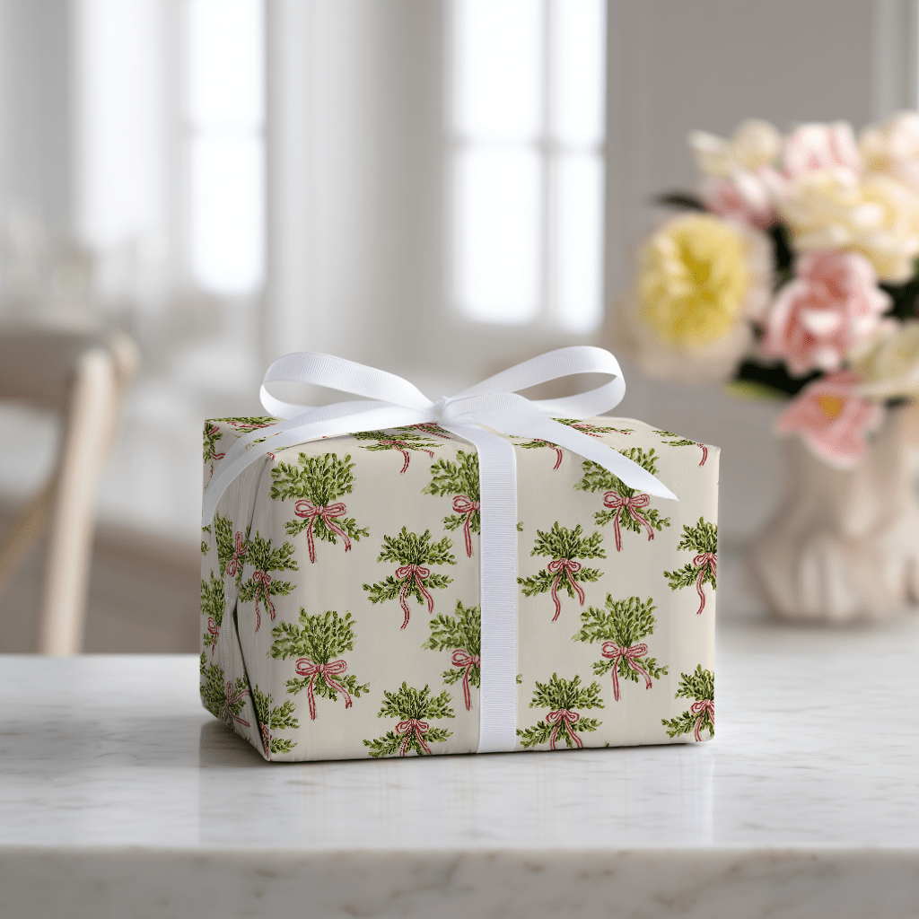 Mistletoe Margot - Wrapping Paper - Benton Lane Home - Lemon Park