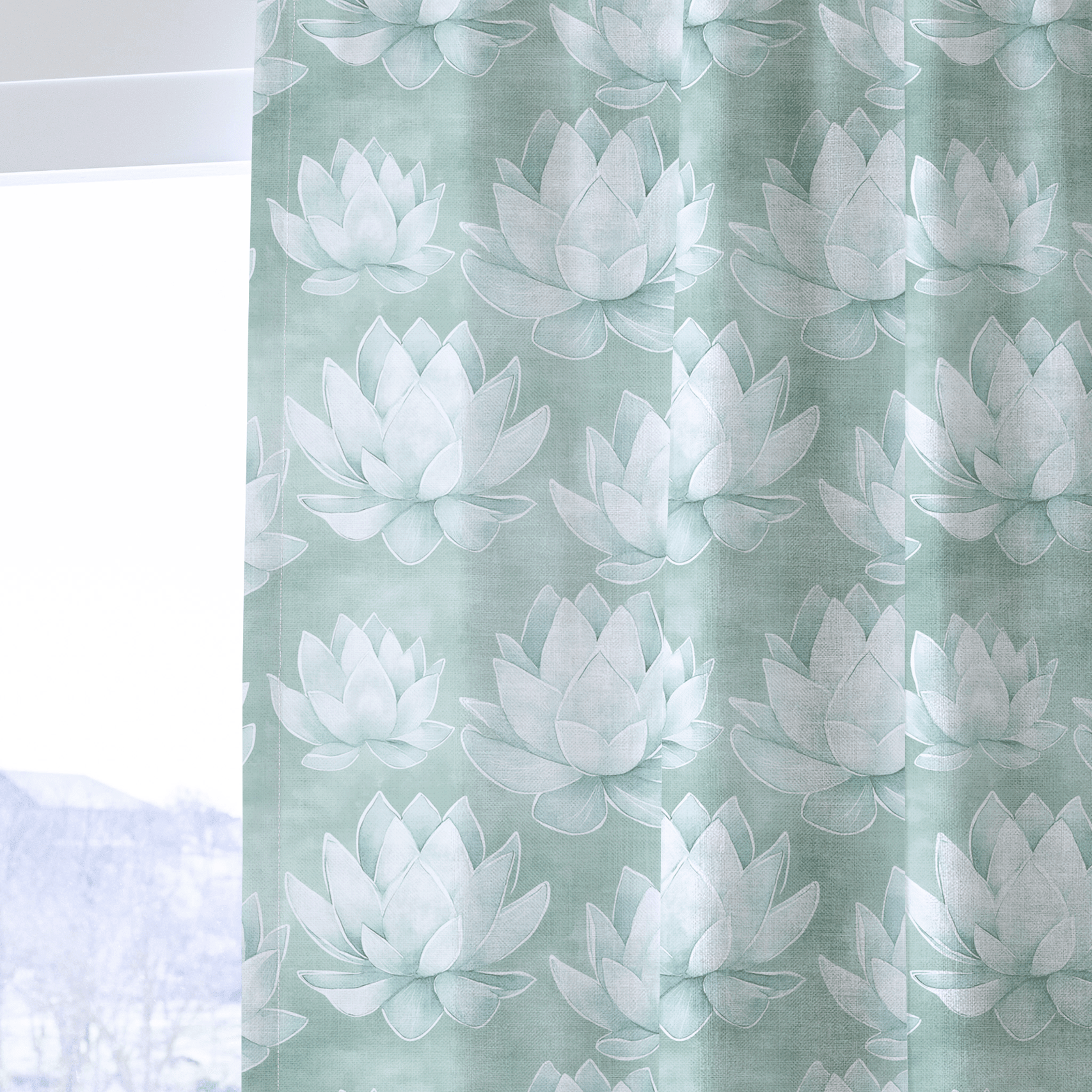 Misty Bloom - Drapery - Benton Lane Home - Lemon Park