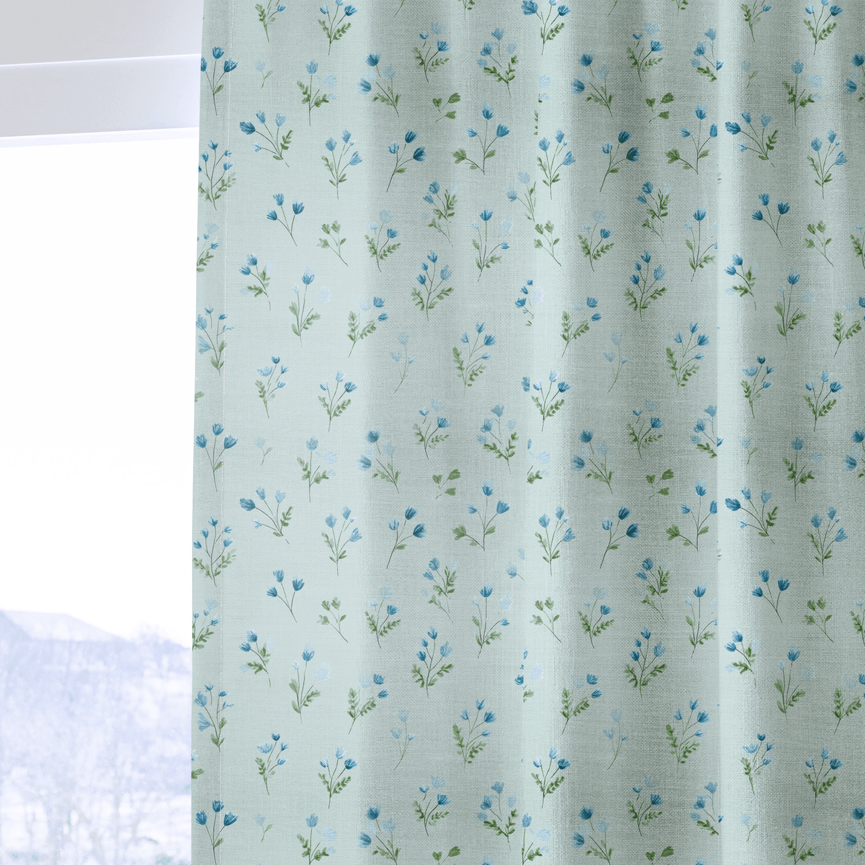 Misty Flora - Drapery - Benton Lane Home - Lemon Park