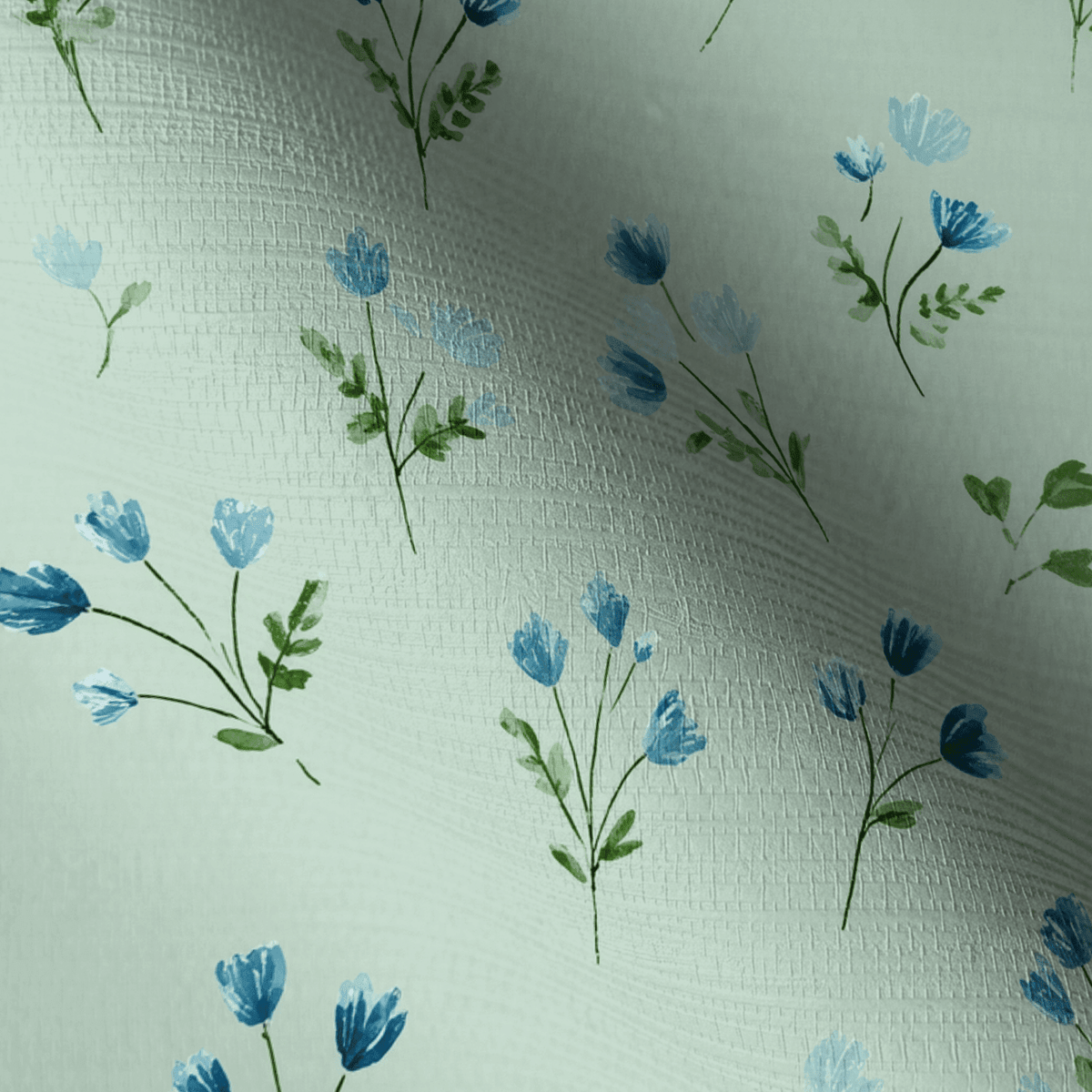 Misty Flora Faux Grasscloth Wallpaper - Benton Lane Home - Lemon Park