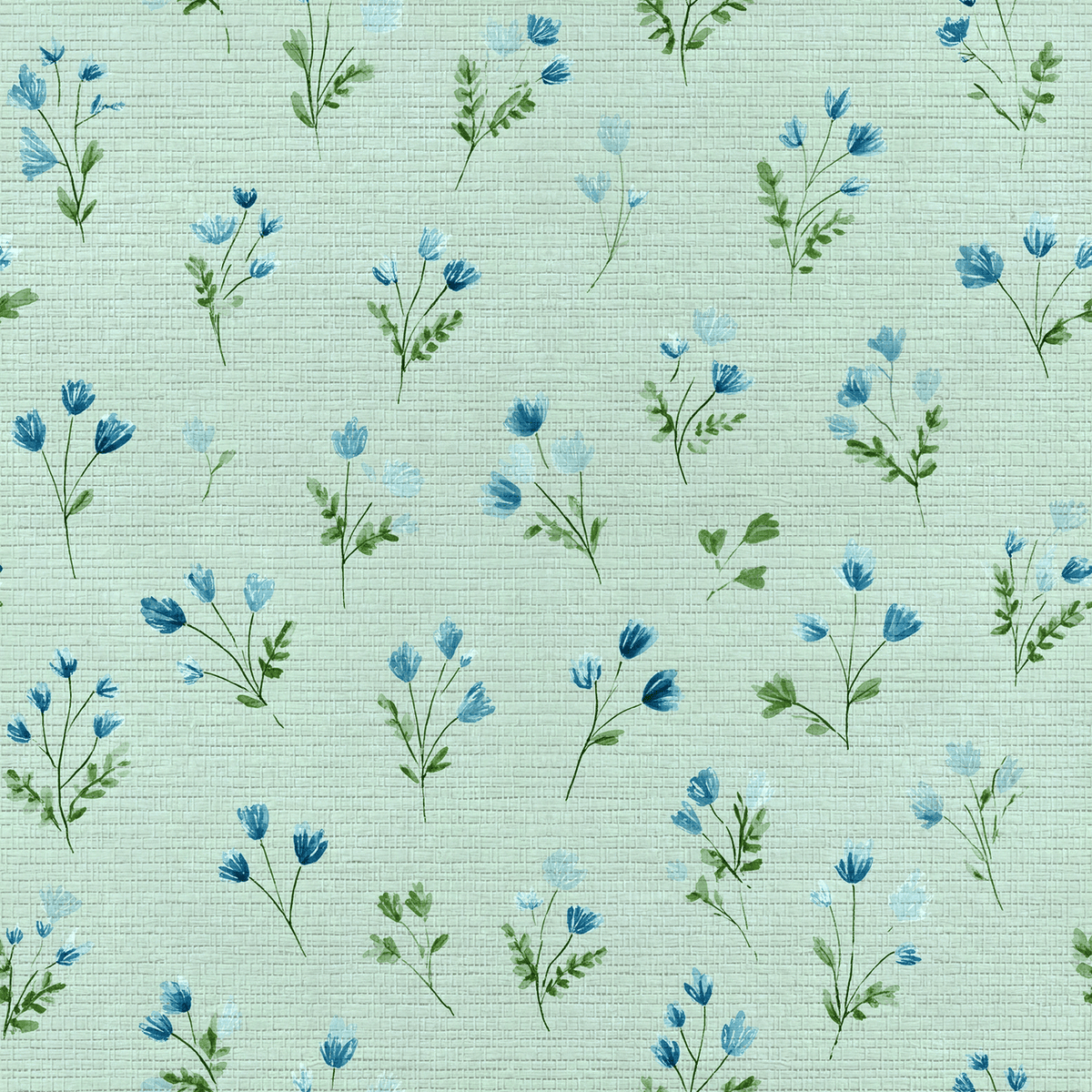 Misty Flora Faux Grasscloth Wallpaper - Benton Lane Home - Lemon Park