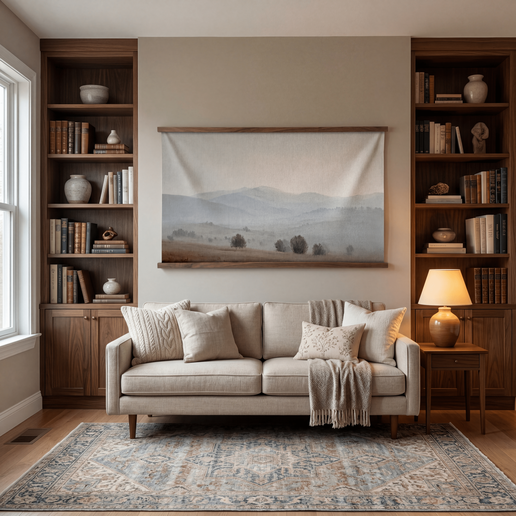 Misty Mountains - Tapestry - Benton Lane Home - Painted Paper