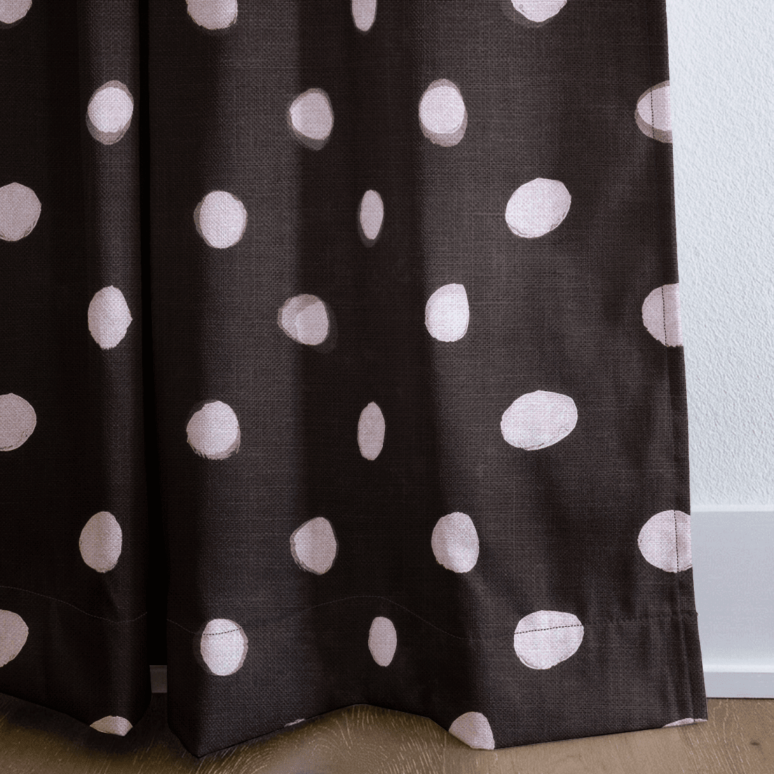 Mocha Dot - Drapery - Benton Lane Home - Lemon Park