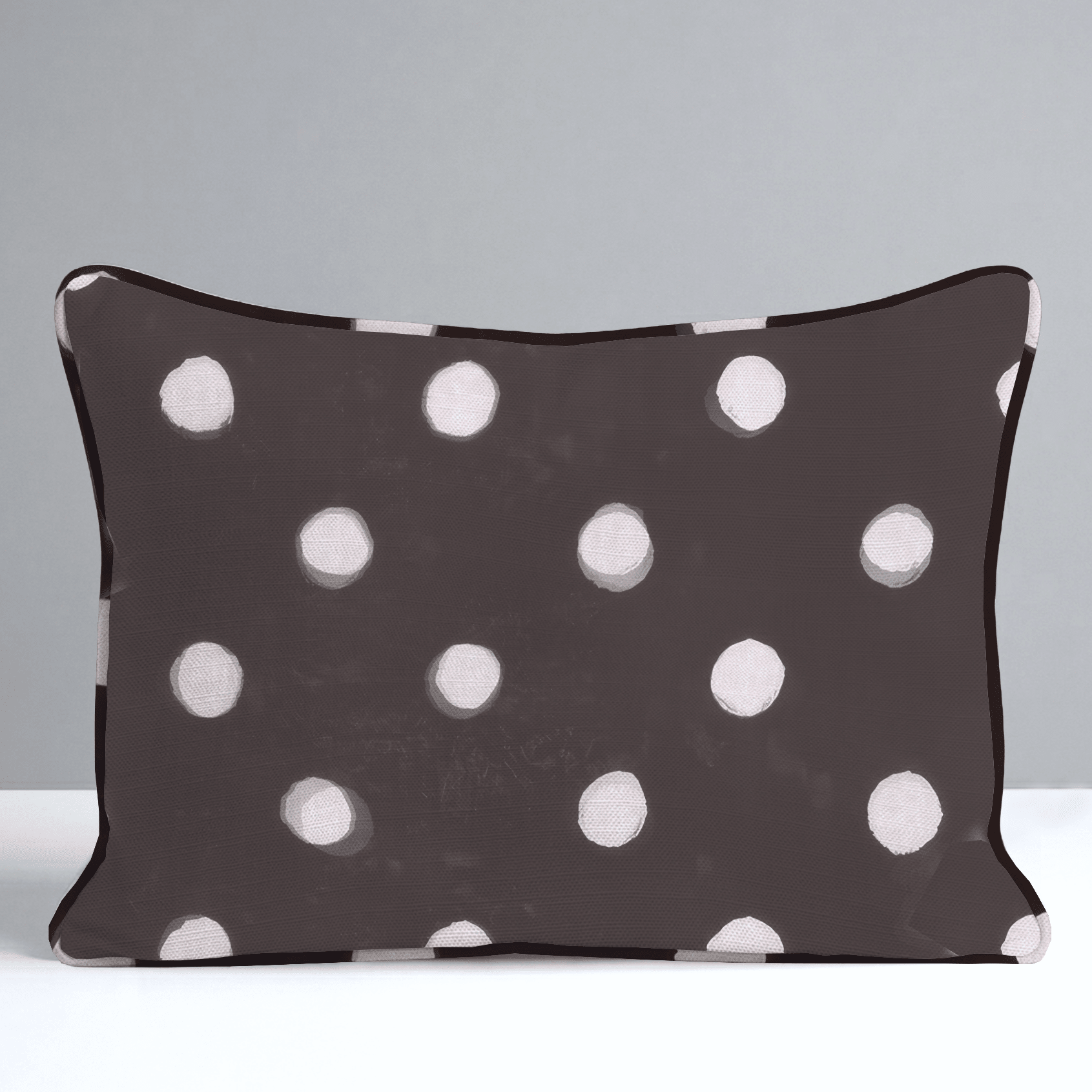 Mocha Dot Throw Pillow - Lemon Park