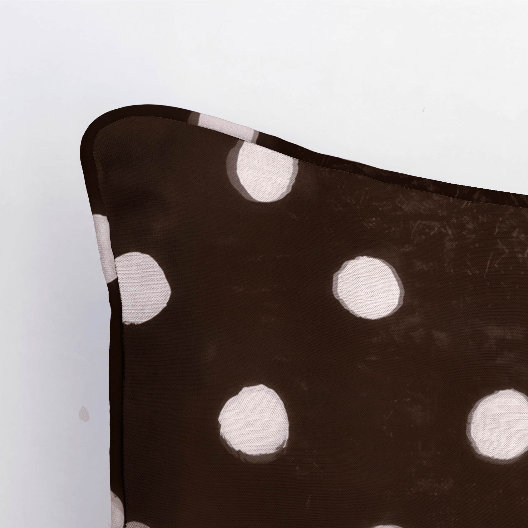 Mocha Dot Throw Pillow - Lemon Park