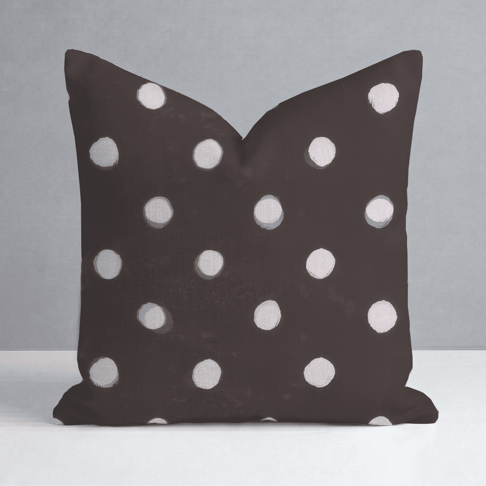 Mocha Dot Throw Pillow - Benton Lane Home - Lemon Park