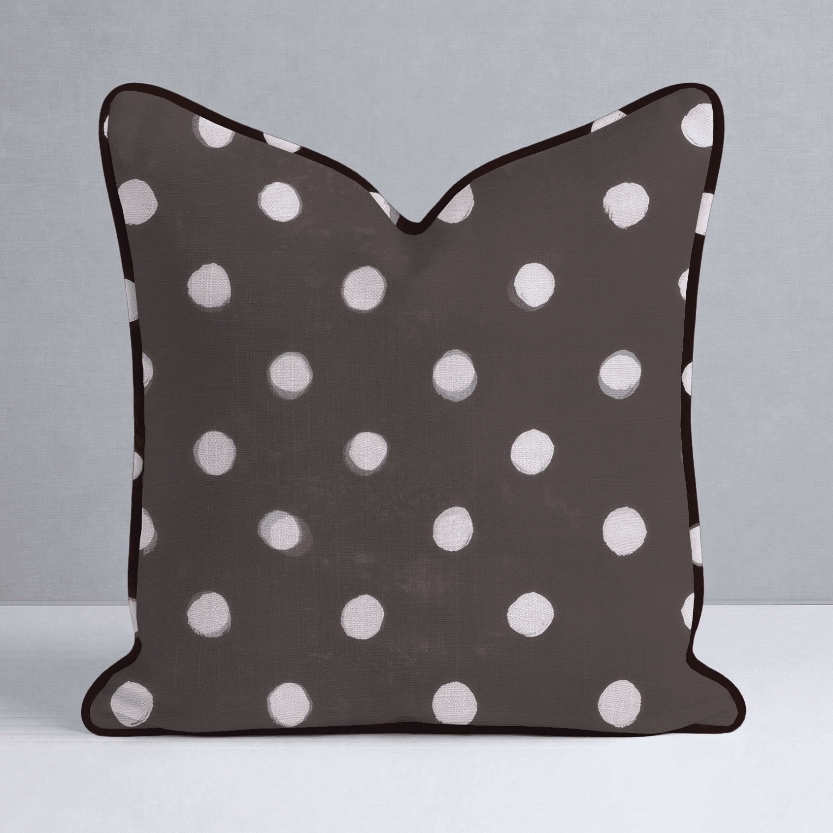 Mocha Dot Throw Pillow - Benton Lane Home - Lemon Park