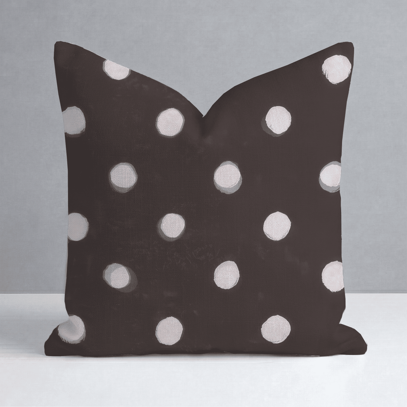 Mocha Dot Throw Pillow - Benton Lane Home - Lemon Park