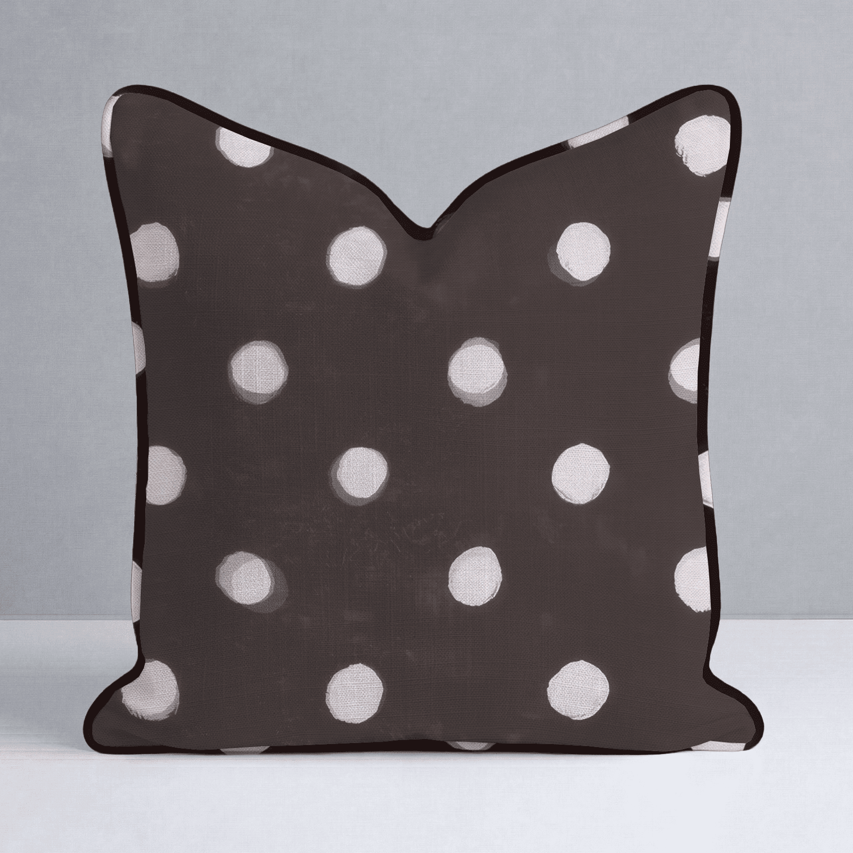 Mocha Dot Throw Pillow - Benton Lane Home - Lemon Park