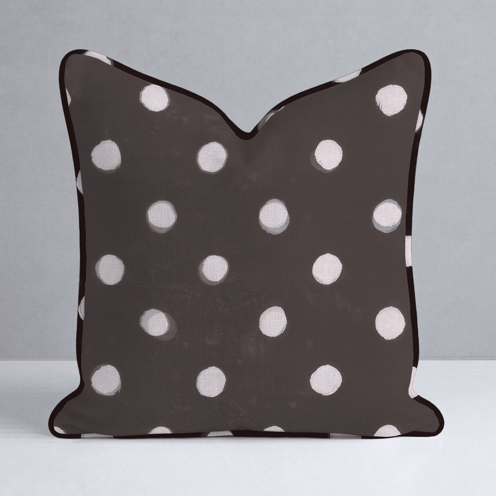 Mocha Dot Throw Pillow - Benton Lane Home - Lemon Park