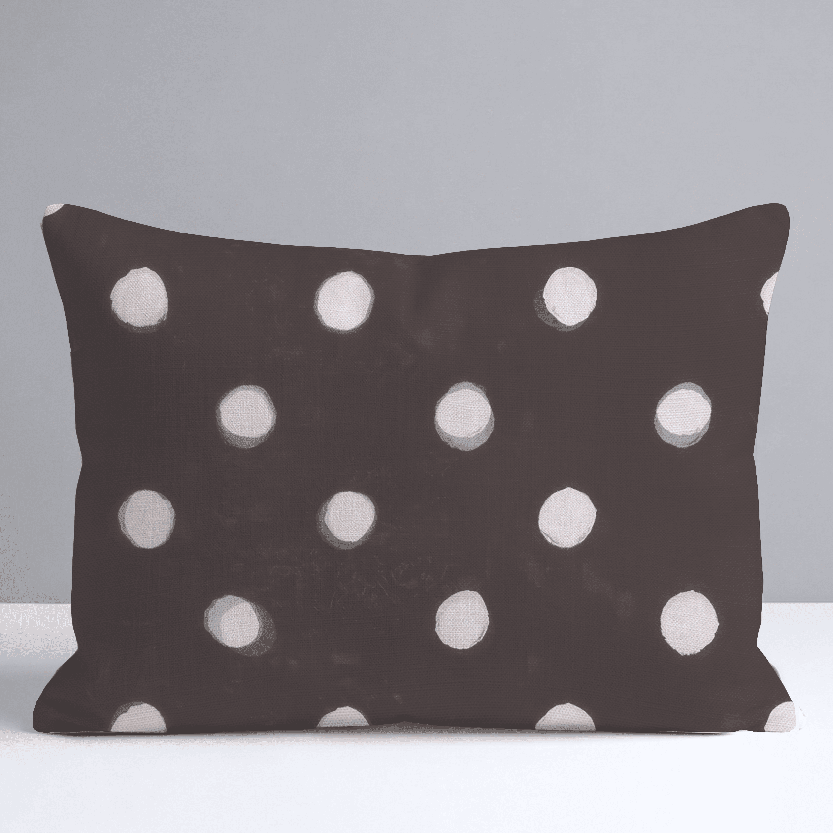 Mocha Dot Throw Pillow - Benton Lane Home - Lemon Park