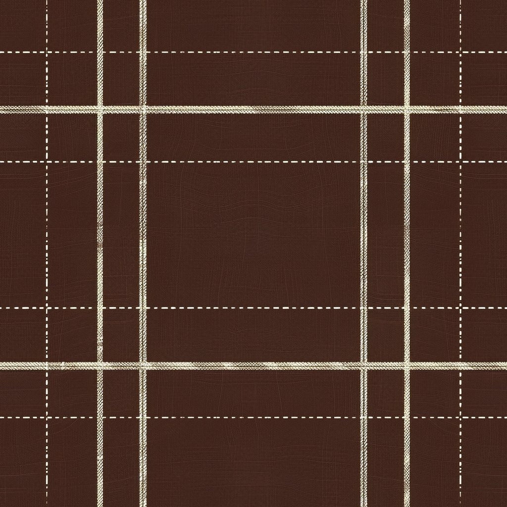 Mocha Tartan Wallpaper - Benton Lane Home - Painted Paper