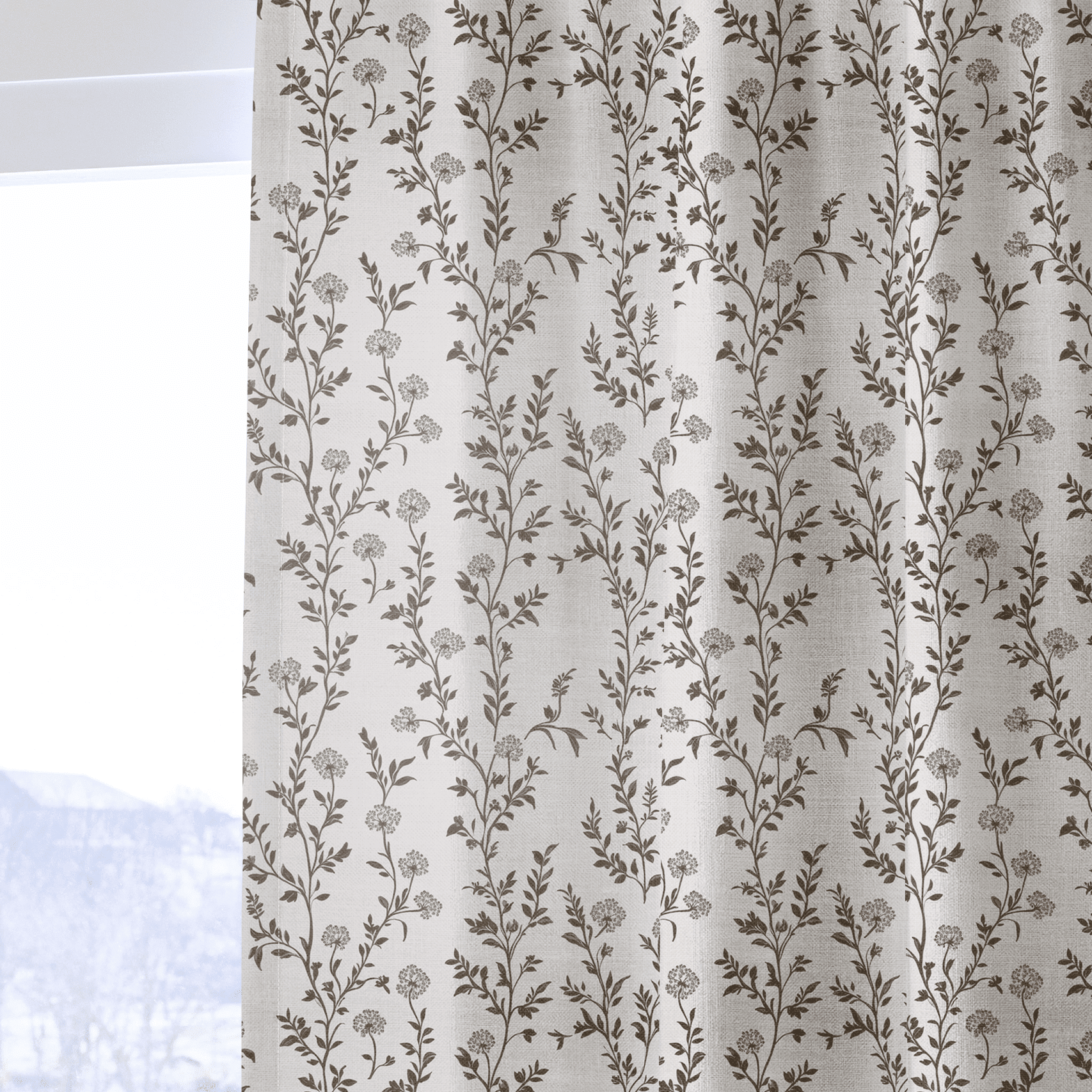 Mocha Vine - Drapery - Benton Lane Home - Lemon Park